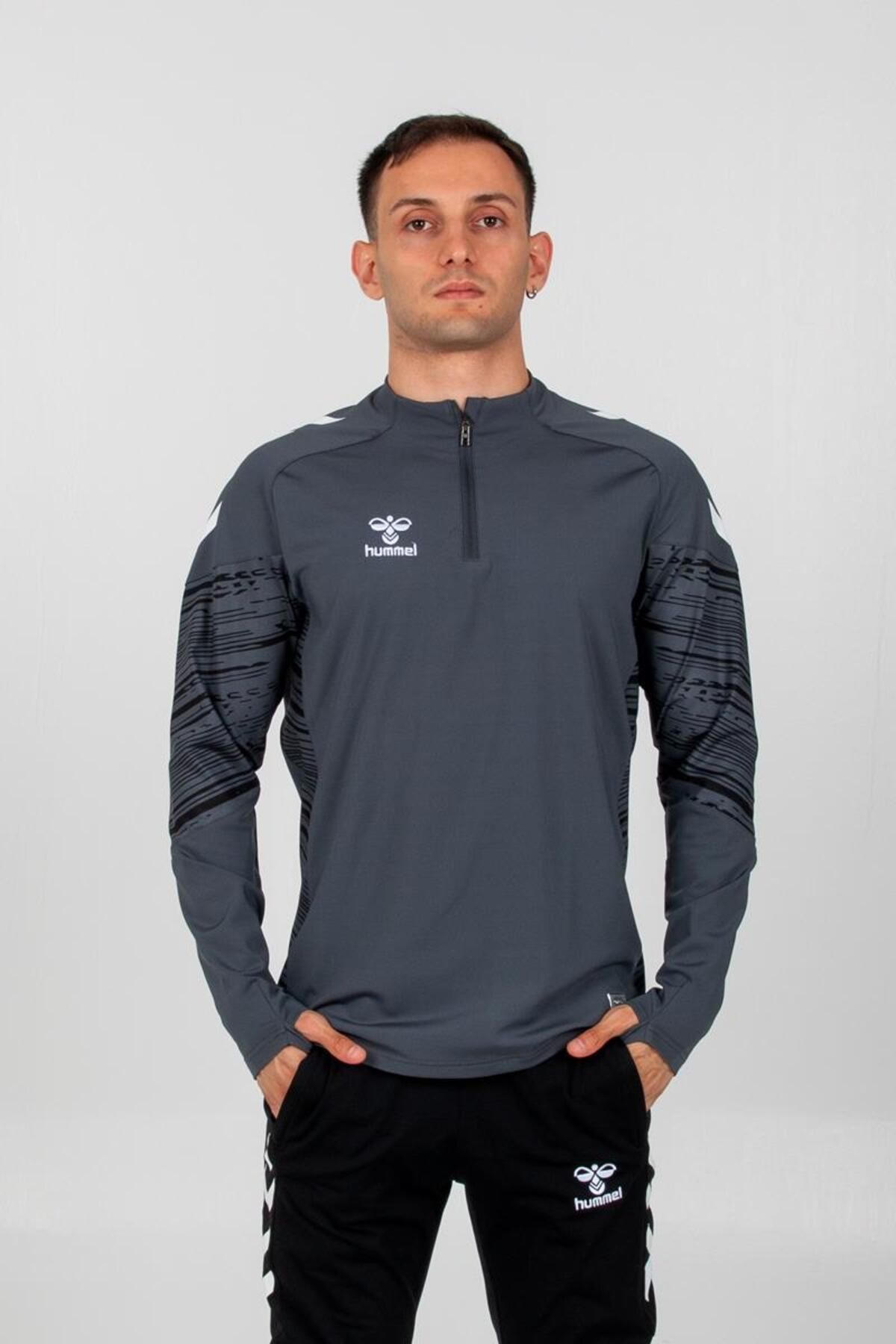 hummel Line Antrenman Eşofman Üstü Antrasit