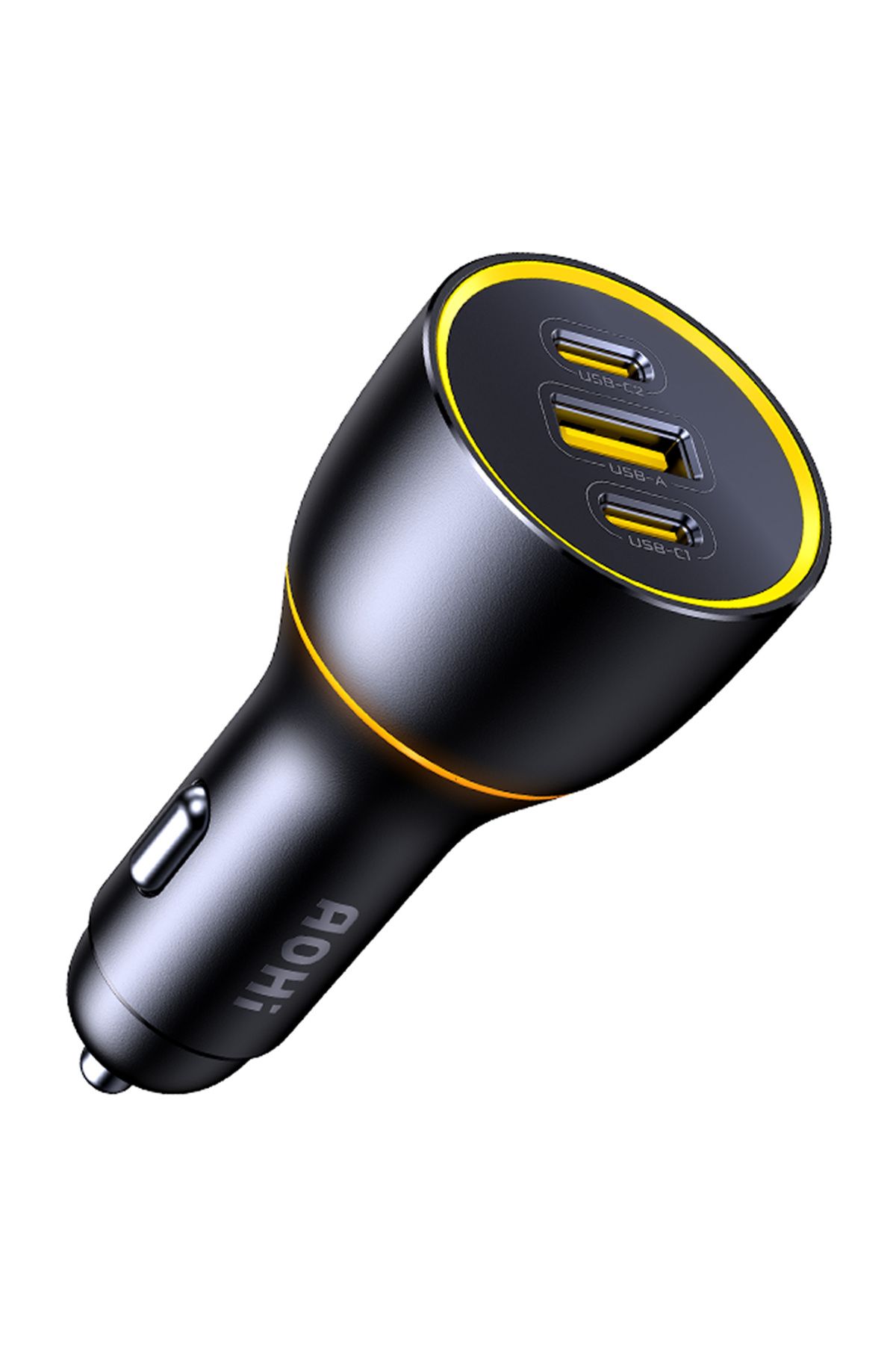 Aohi Superauto Araç İçi Şarjı, 3 Portlu PD 170W Type-C to Type-C, USB, Hızlı Şarj Çakmaklık Adaptörü