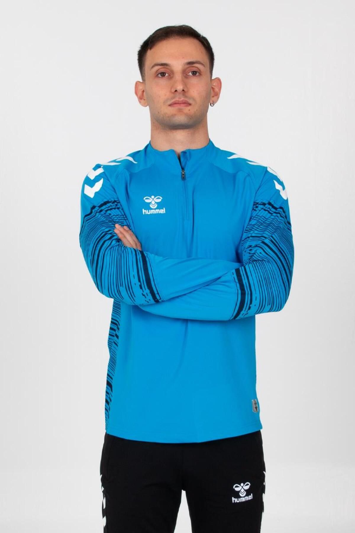 ست گرمکن ورزشی مردانه و زنانه آموزش خط در فیروزه ای TRACKSUIT hummel