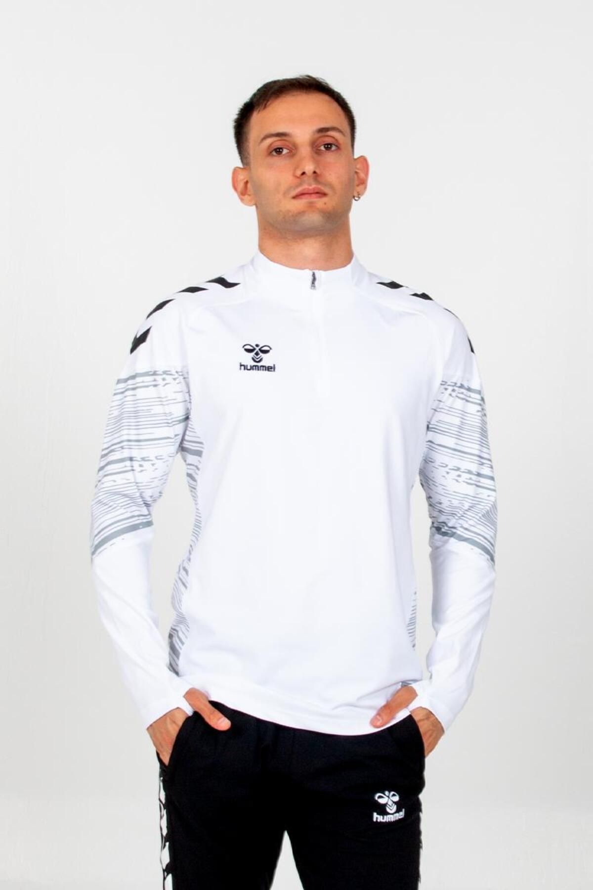 hummel Line Antrenman Eşofman Üstü Beyaz