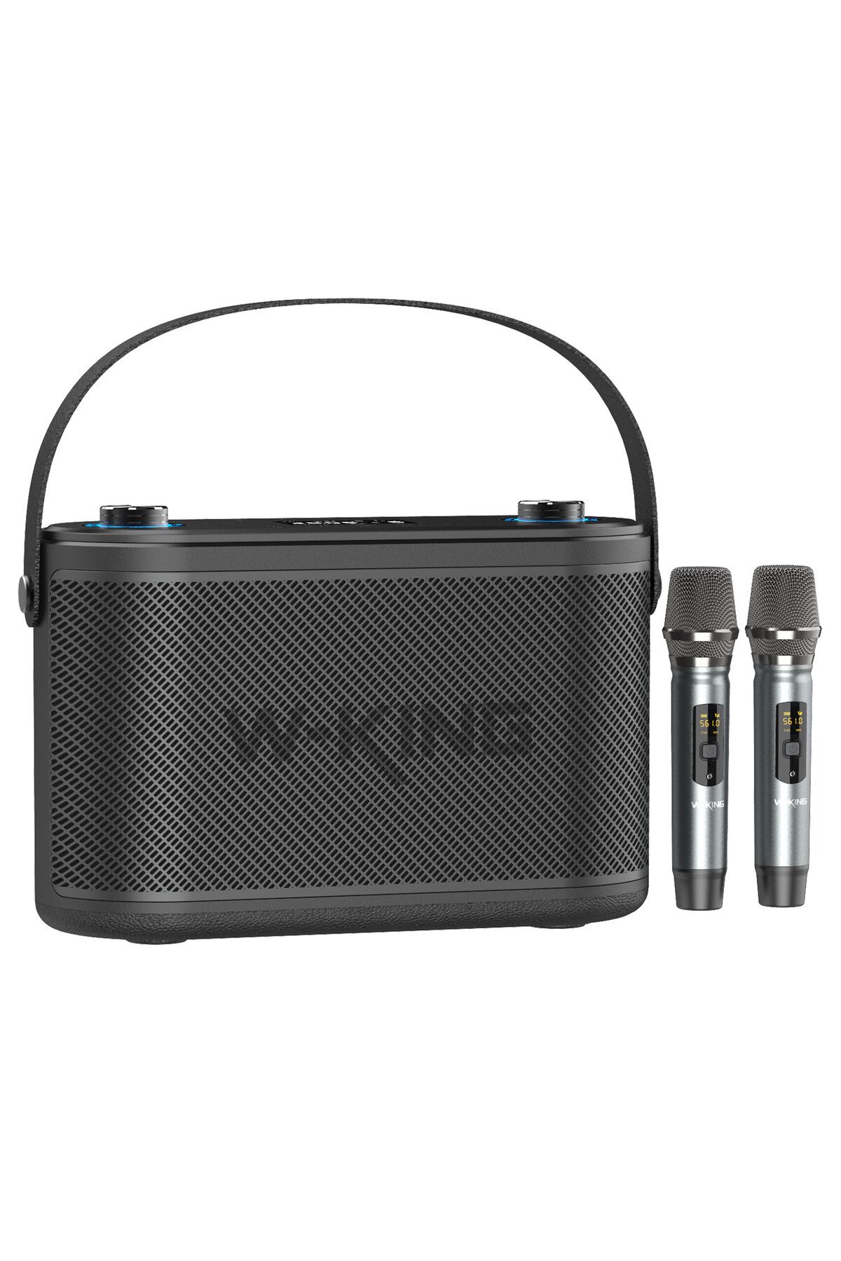 W-KING H10 Bluetooth Hoparlör, 240W Karaoke Makinesi Boombox, 24 Saate Varan Çalma Süresi, REC/Mikro