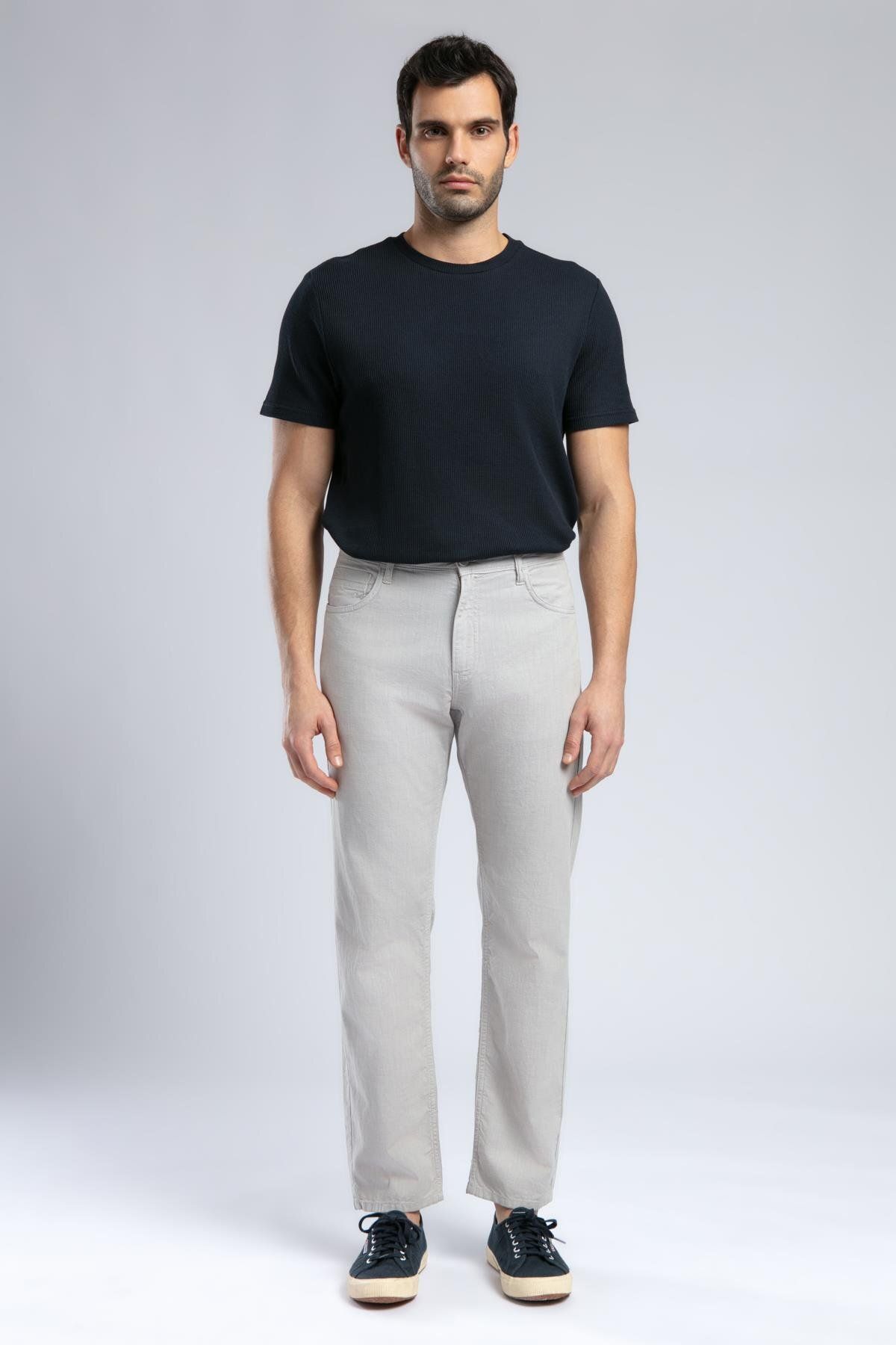 Lee Cooper Ricky Nd 1 Erkek Dokuma Pantolon Açık Gri