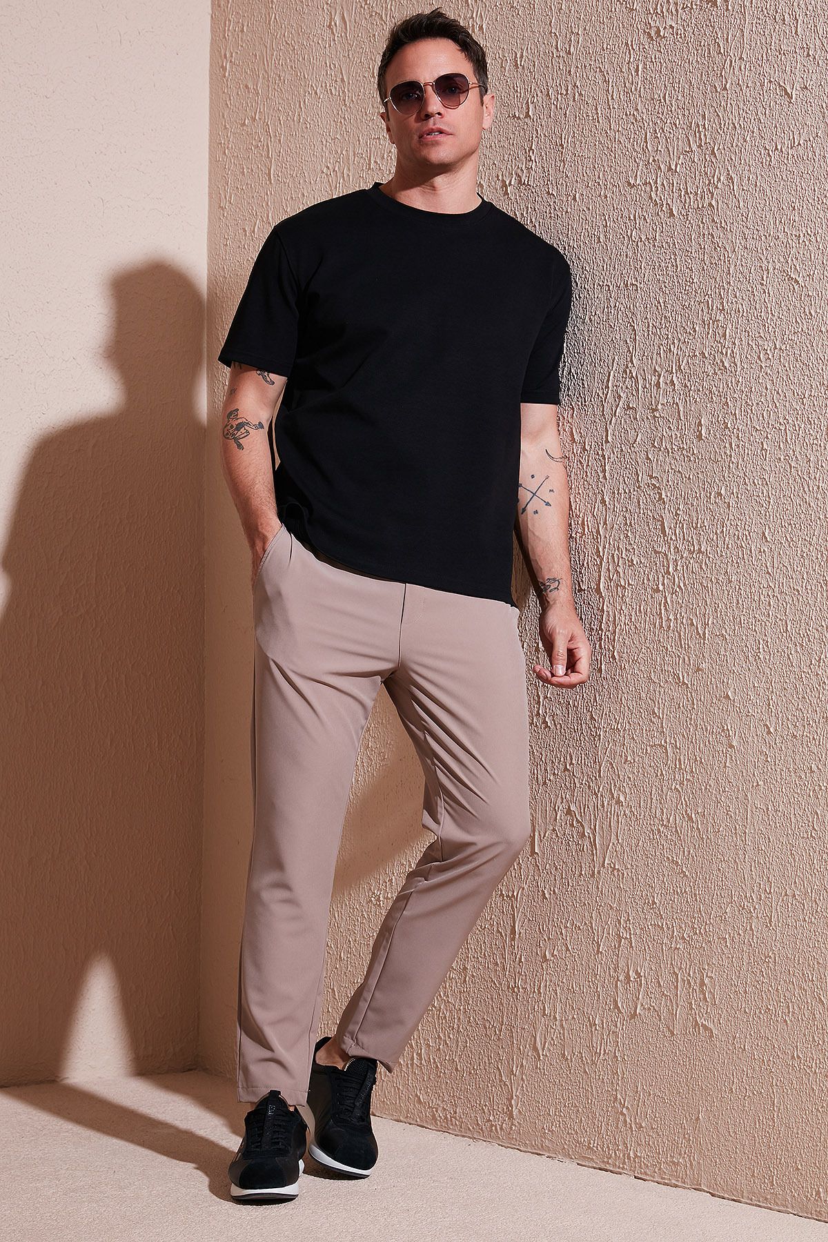 Buratti Streç Regular Fit Normal Bel Düz Paça Jogger Pantolon Erkek PANTOLON CF25617801