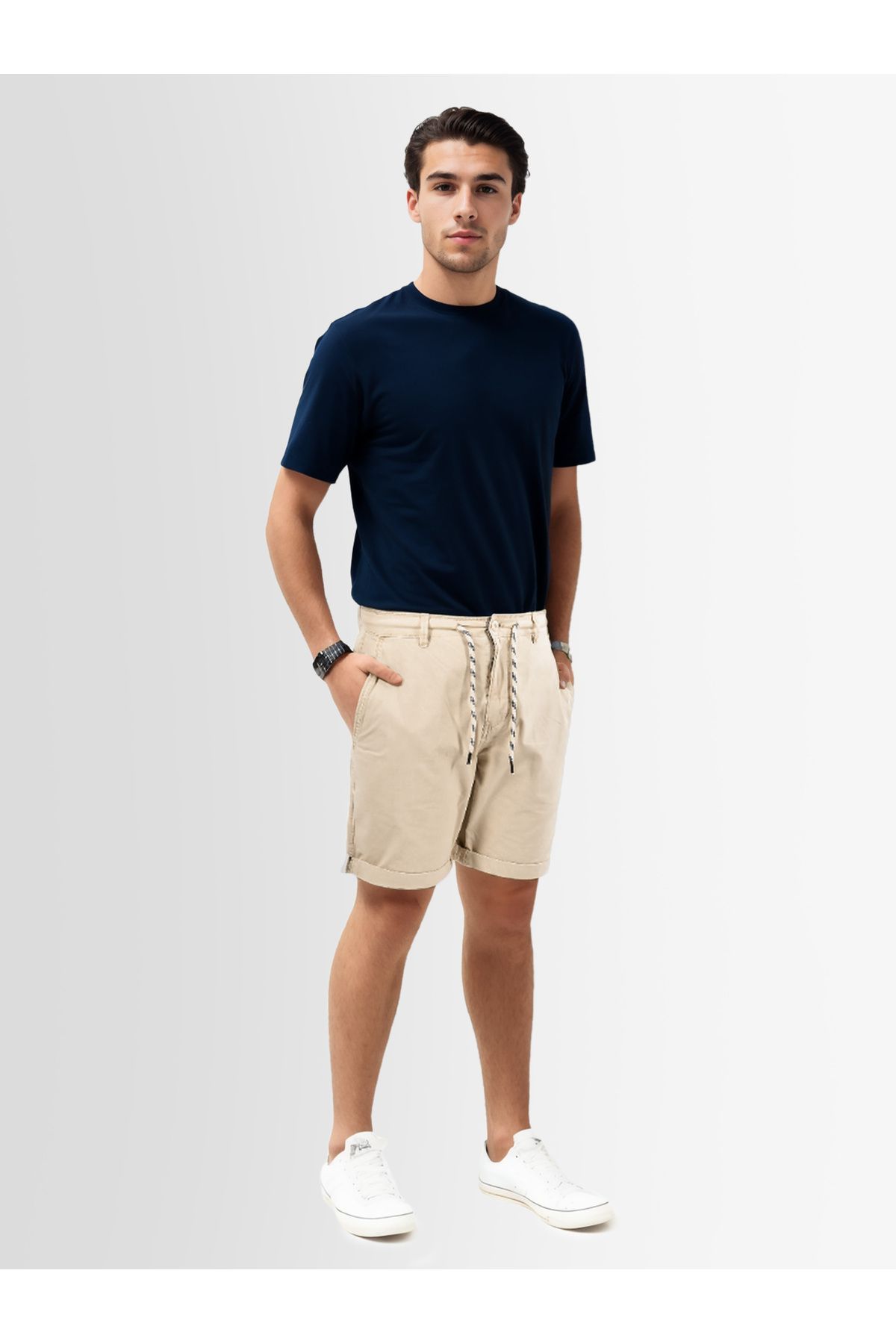 Indicode-InCanvar Herren Stoff Shorts B795 6