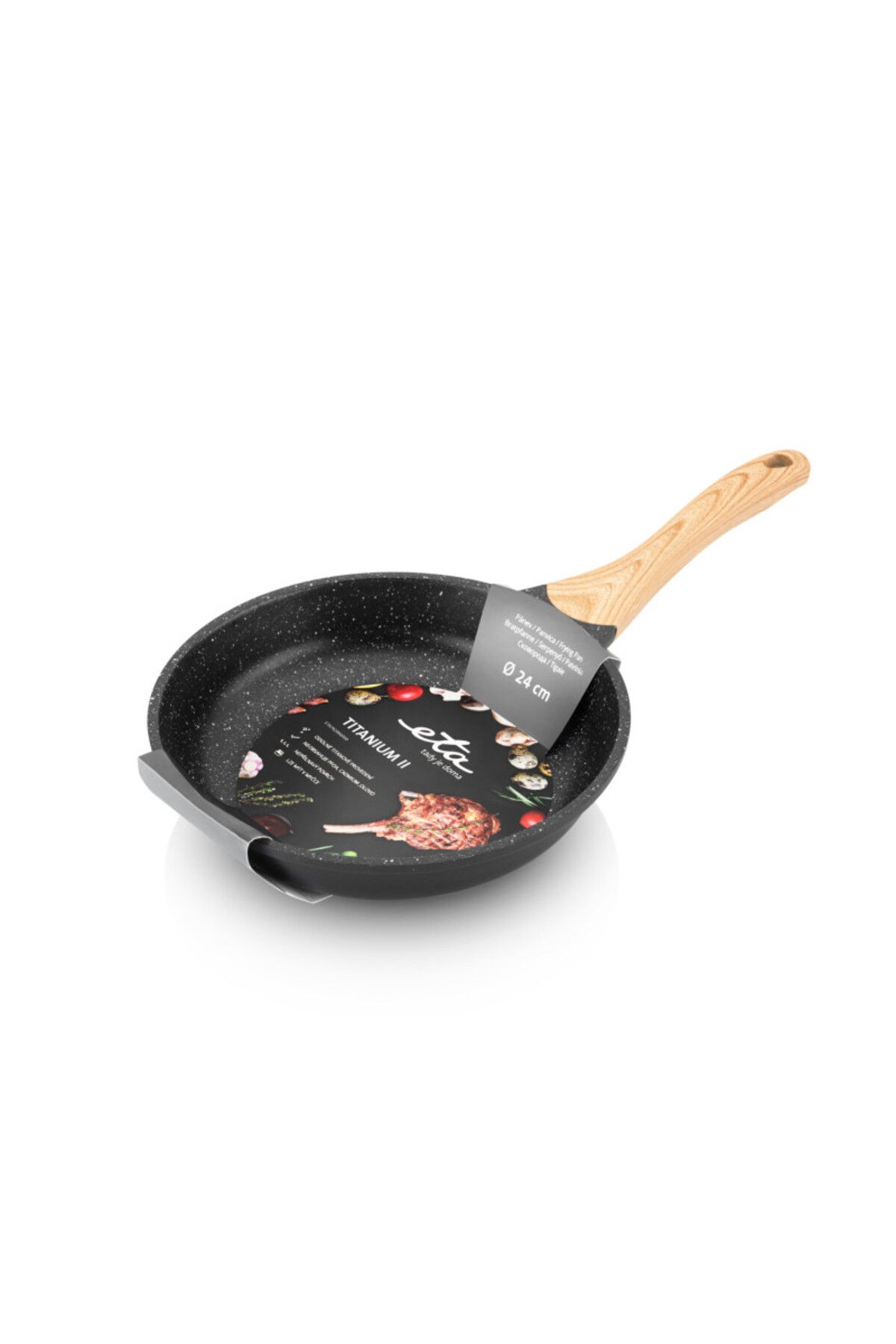 ETA-Titanium II Frying Pan 7929 90000, Titanium Non-Stick Surface, 24cm, Induction Suitable 3