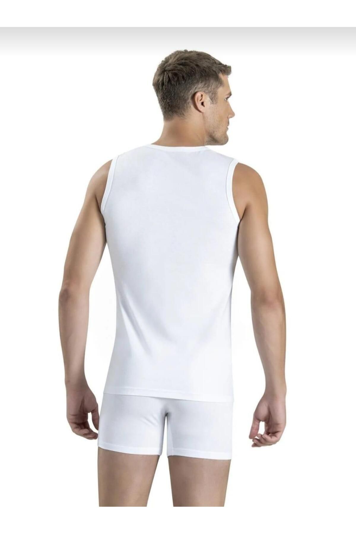 Jiber-126 Men's Crew Neck Zero Sleeve Undershirt Singlet 3 Pieces 3