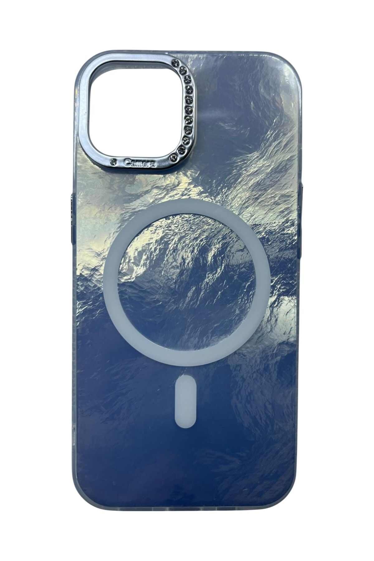 Di Aksesuar iPhone 15 Beyaz Marble Kılıf