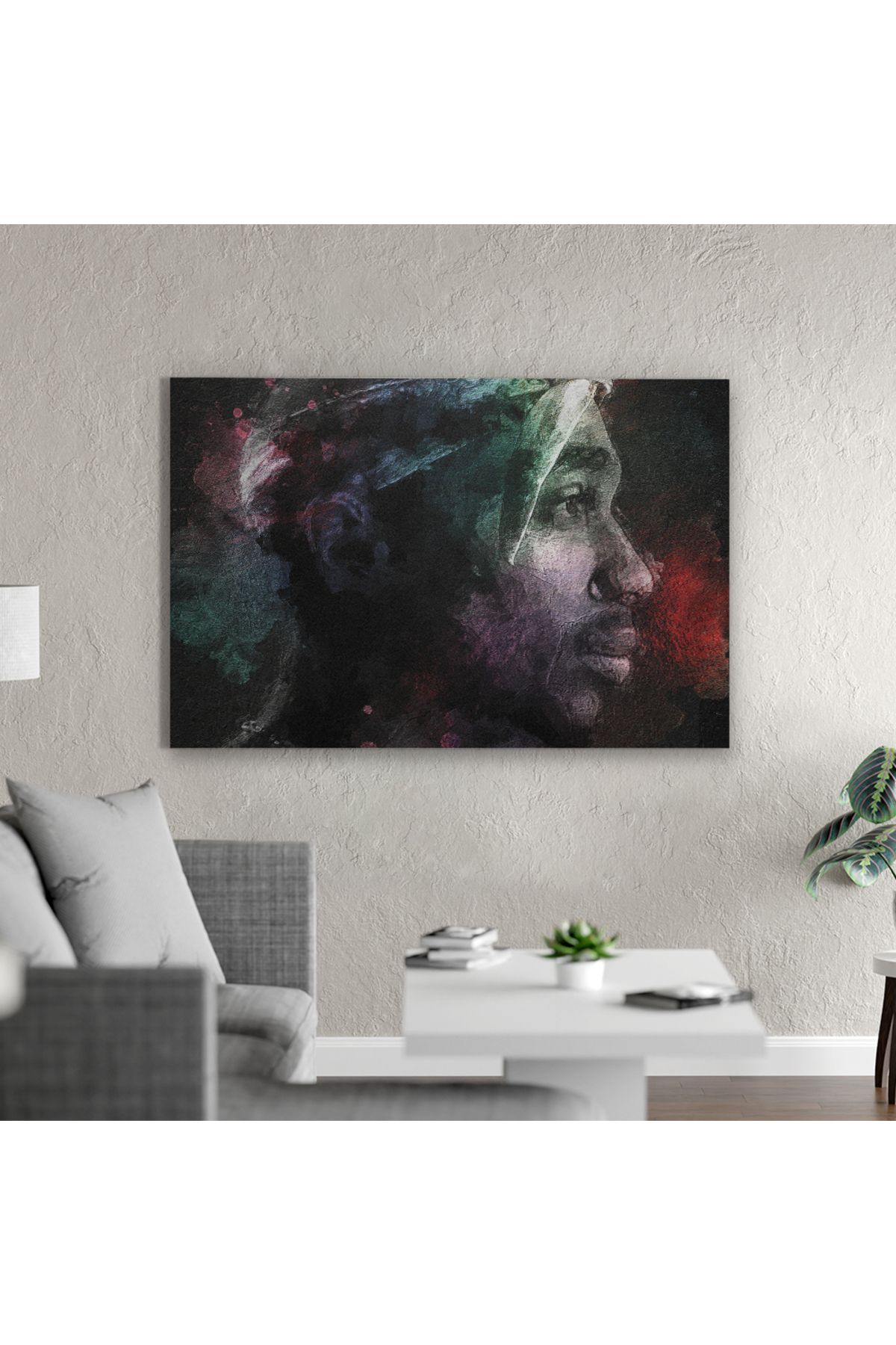 Yzc Store Hip Hop Tablo Tupac Kanvas Tablo | Hip Hop İkonu Poster Ev & Ofis Dekoru