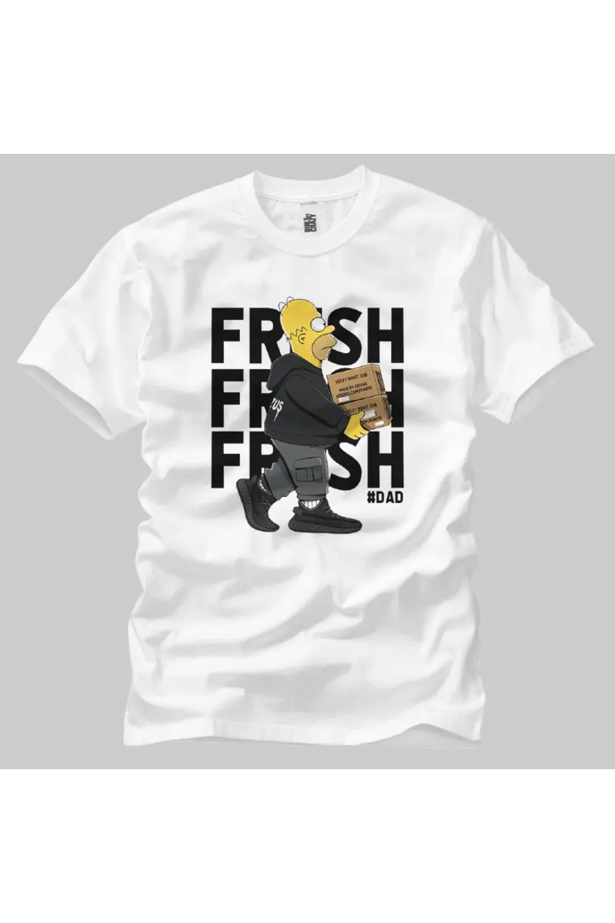Built By Crazy The Simpsons Homer Fresh Dad Unisex Tişört