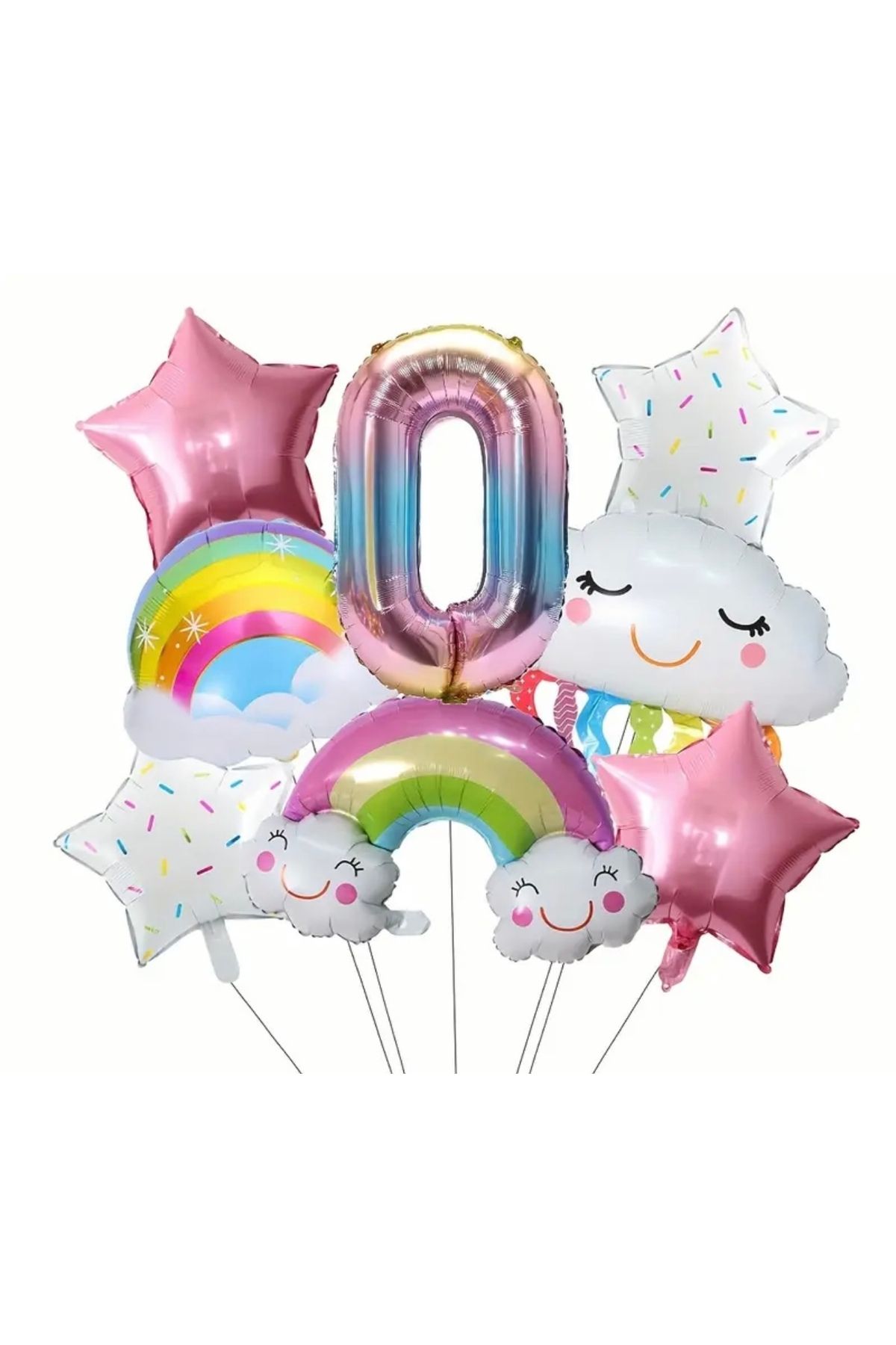 Home Gökkuşağı 0 yaş 8’li folyo balon seti