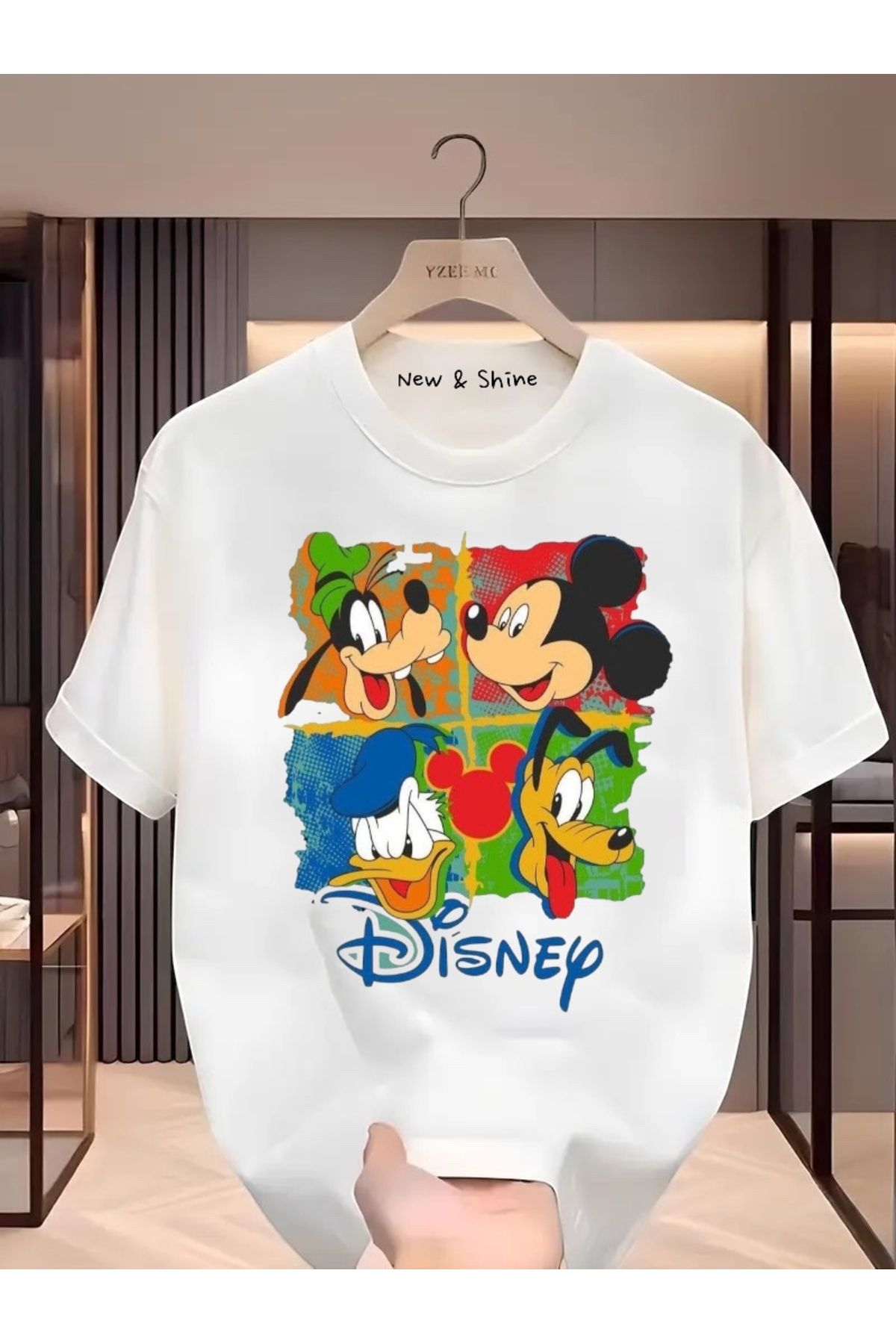 New Shine Disney Baskılı Oversize T-Shirt