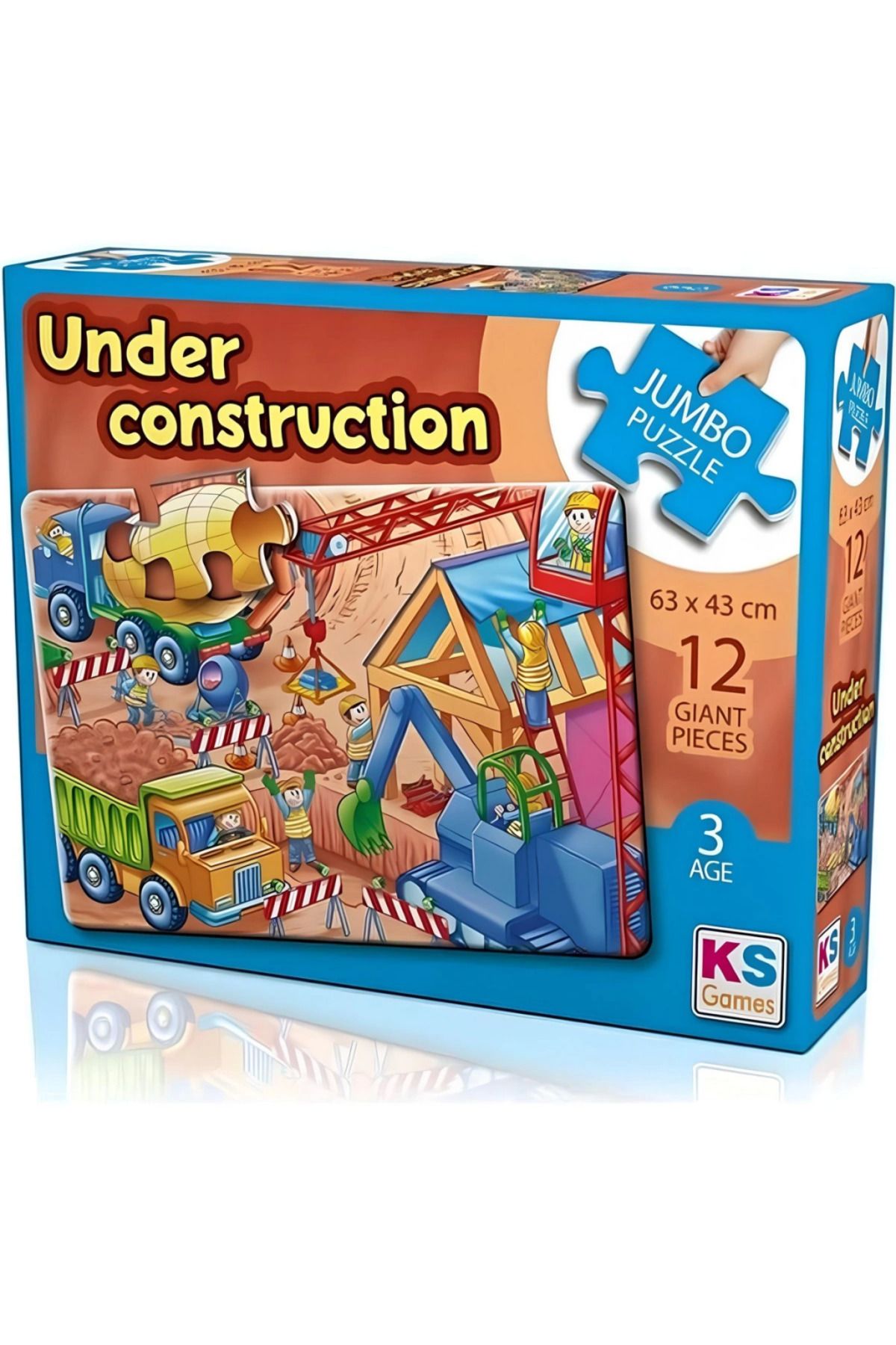Skygo KS Games Under Construction Jumbo 12 Parça Puzzle