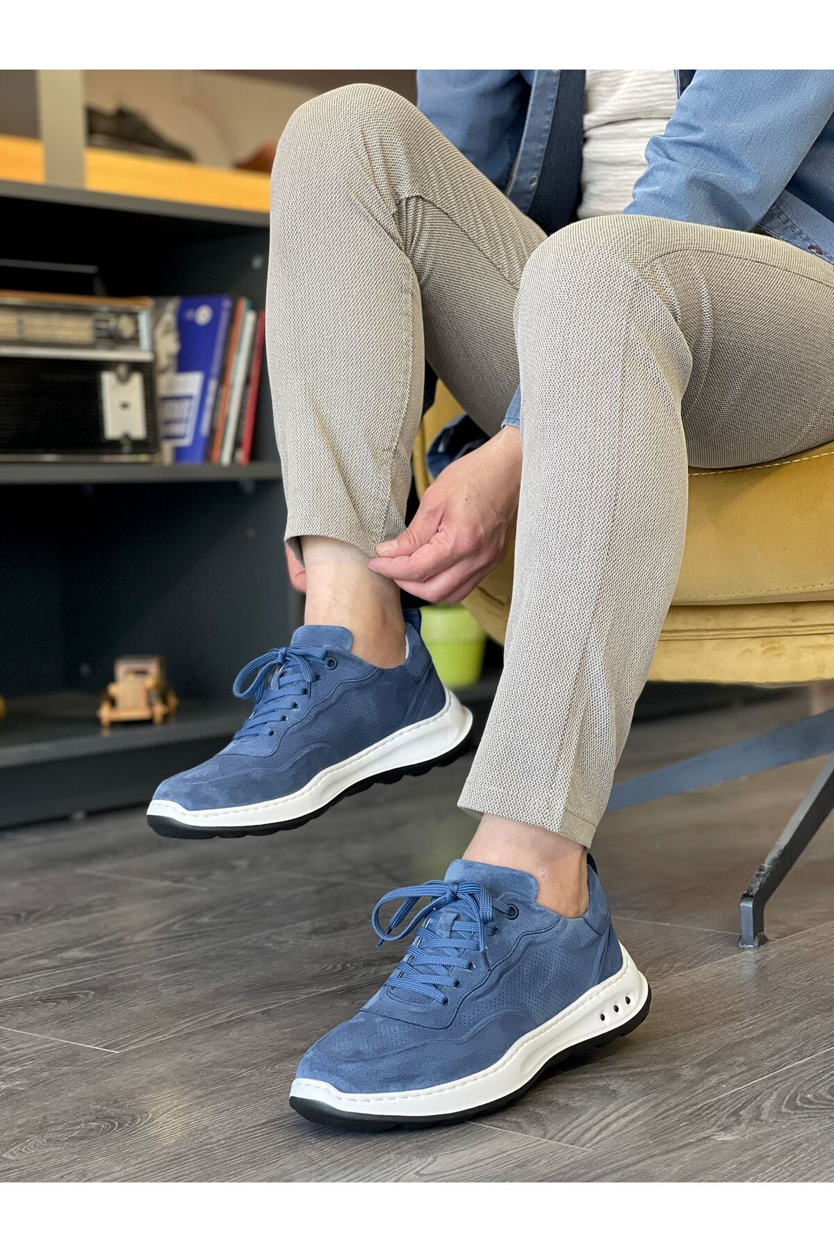 MOR KUNDURA Hakiki Deri Günlük Kullanım Sneakers Erkek Ayakkabı