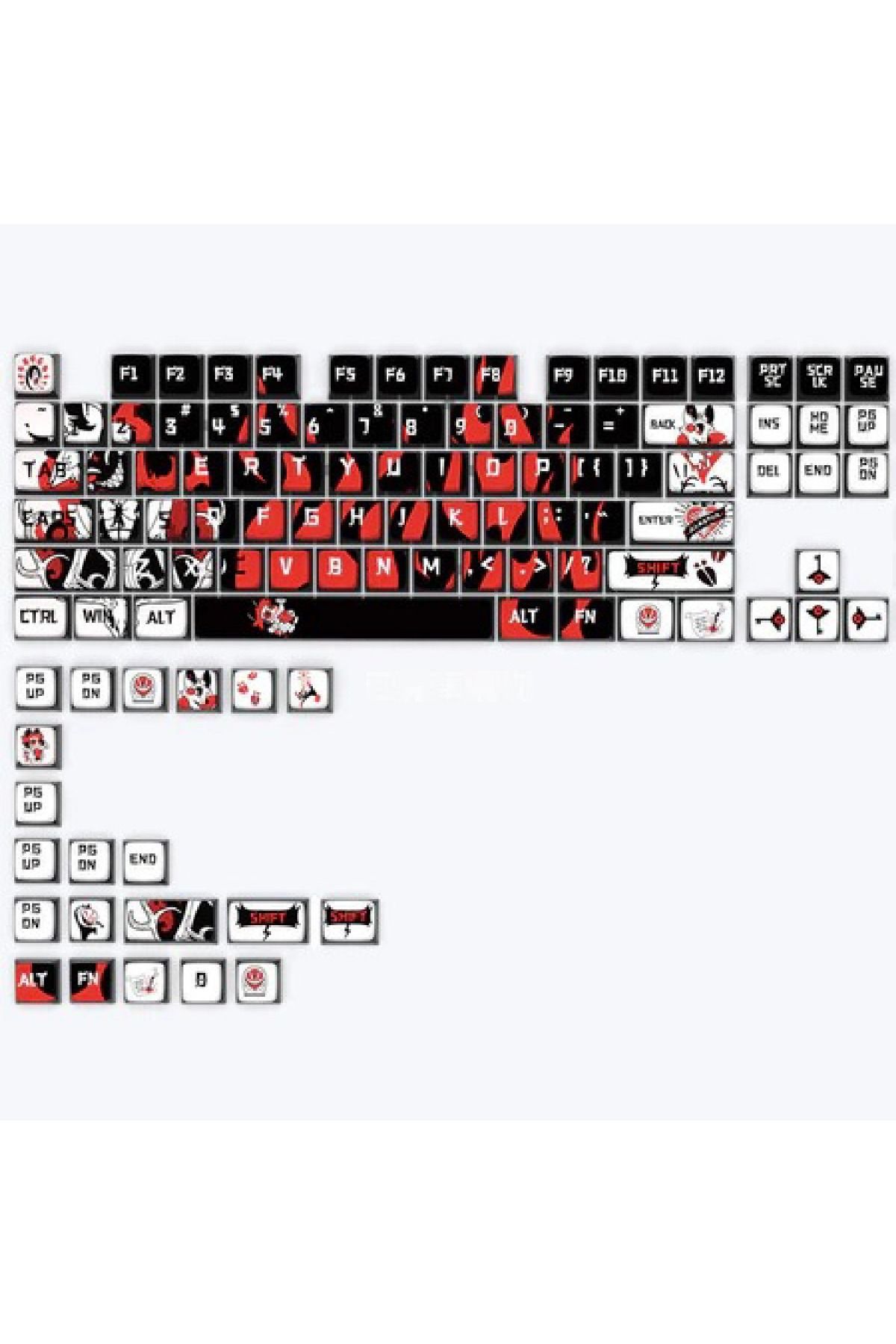 silabor Keycaps Tuş Takımı Mekanik Klavye Tuş Takımı Gamer PBT