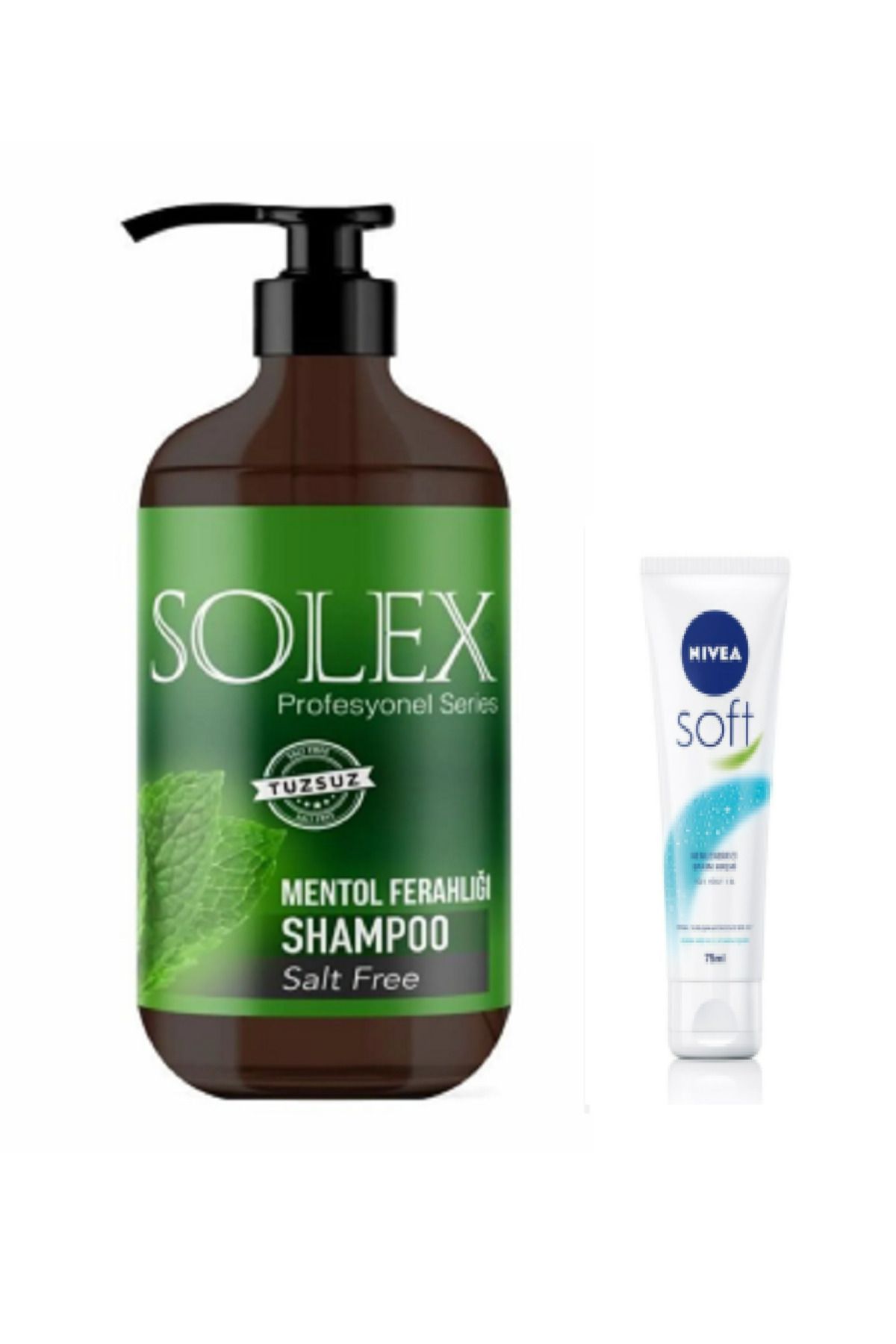 Solex Tuzsuz Professıonal Serıes Mentol Keratin Özlü Şampuan 1.000 ml+ 75 ML Soft Krem Hediye