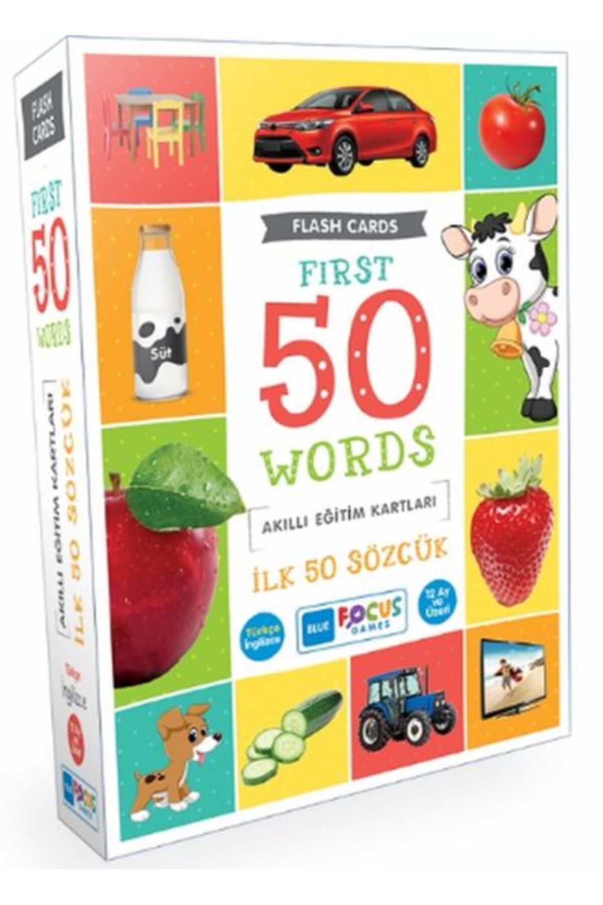 Karatay Yayınları Blue Focus İlk 50 Sözcük Akıllı Eğitim Kartları
