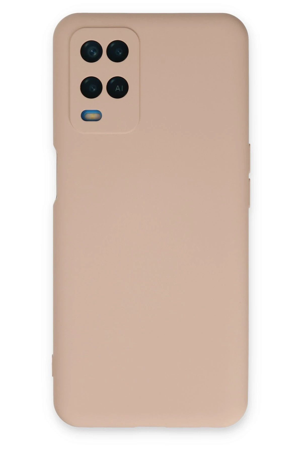 NewFace A54 4G Kılıf Nano içi Kadife Silikon - Pudra YNSMR