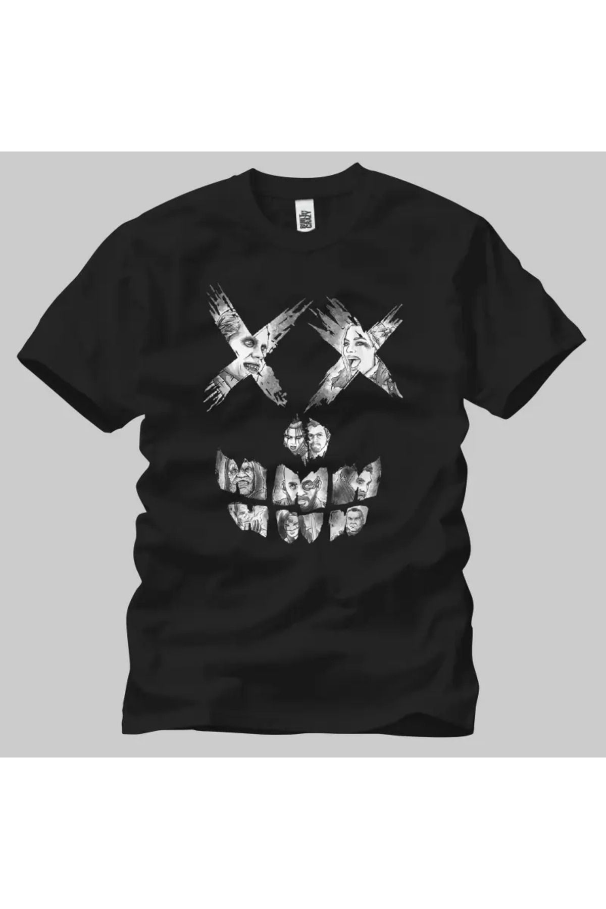 Built By Crazy Suicide Squad: Face All Team Gray Unisex Tişört