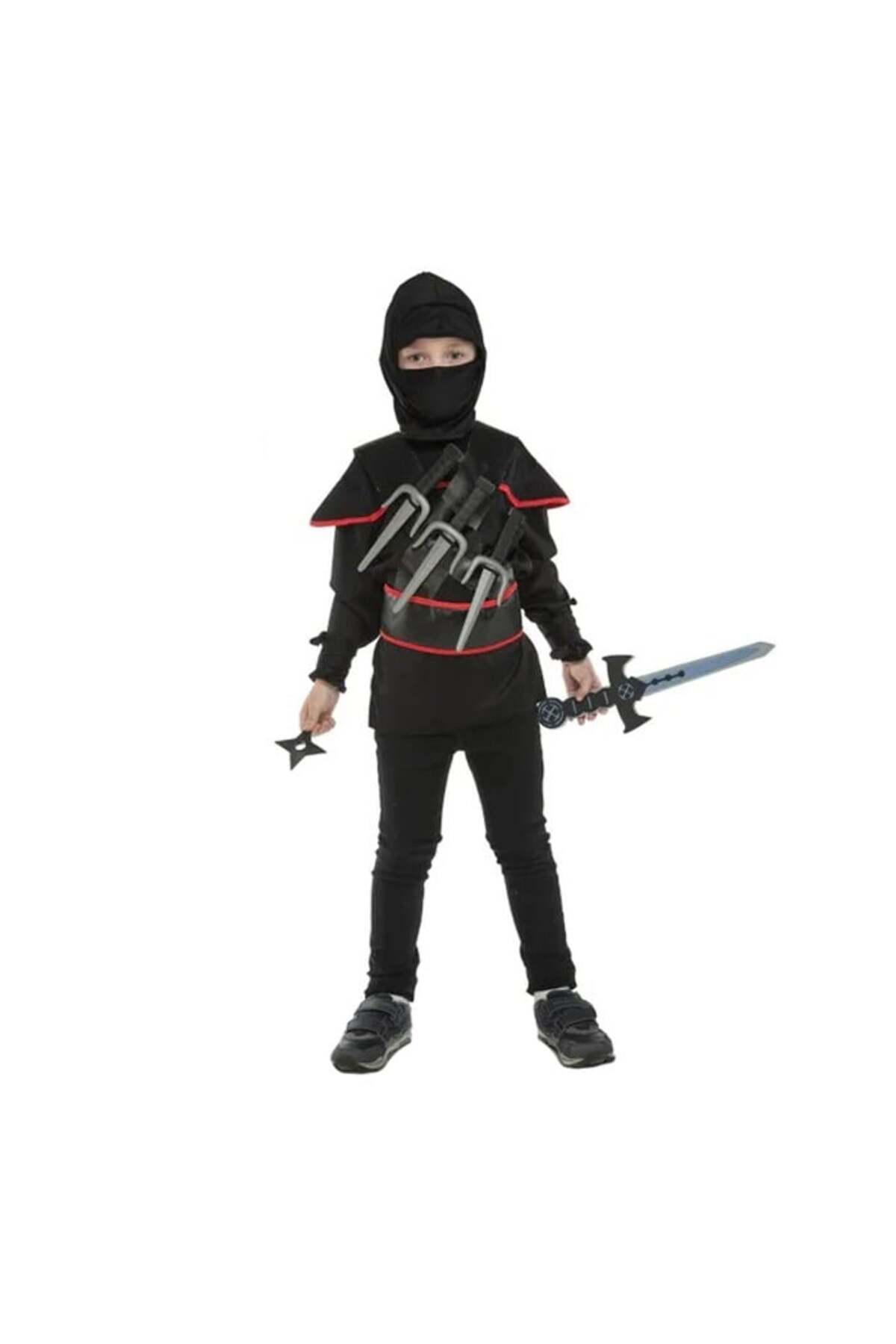 KidMania-Ninja costume with accessories for children 5-7 years 116-128 cm 1