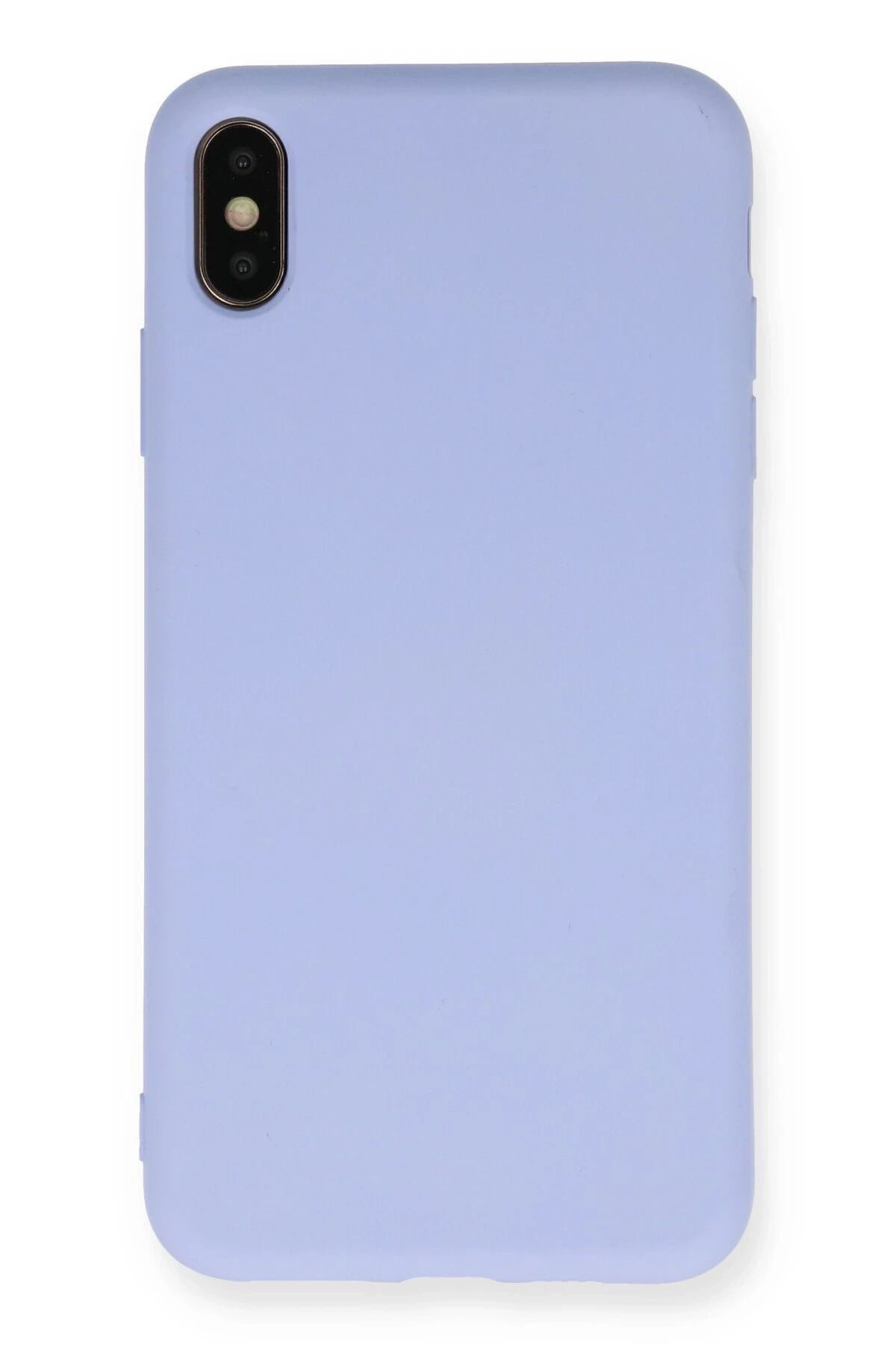 NewFace iPhone X Kılıf Nano içi Kadife Silikon - Lila DPMAH