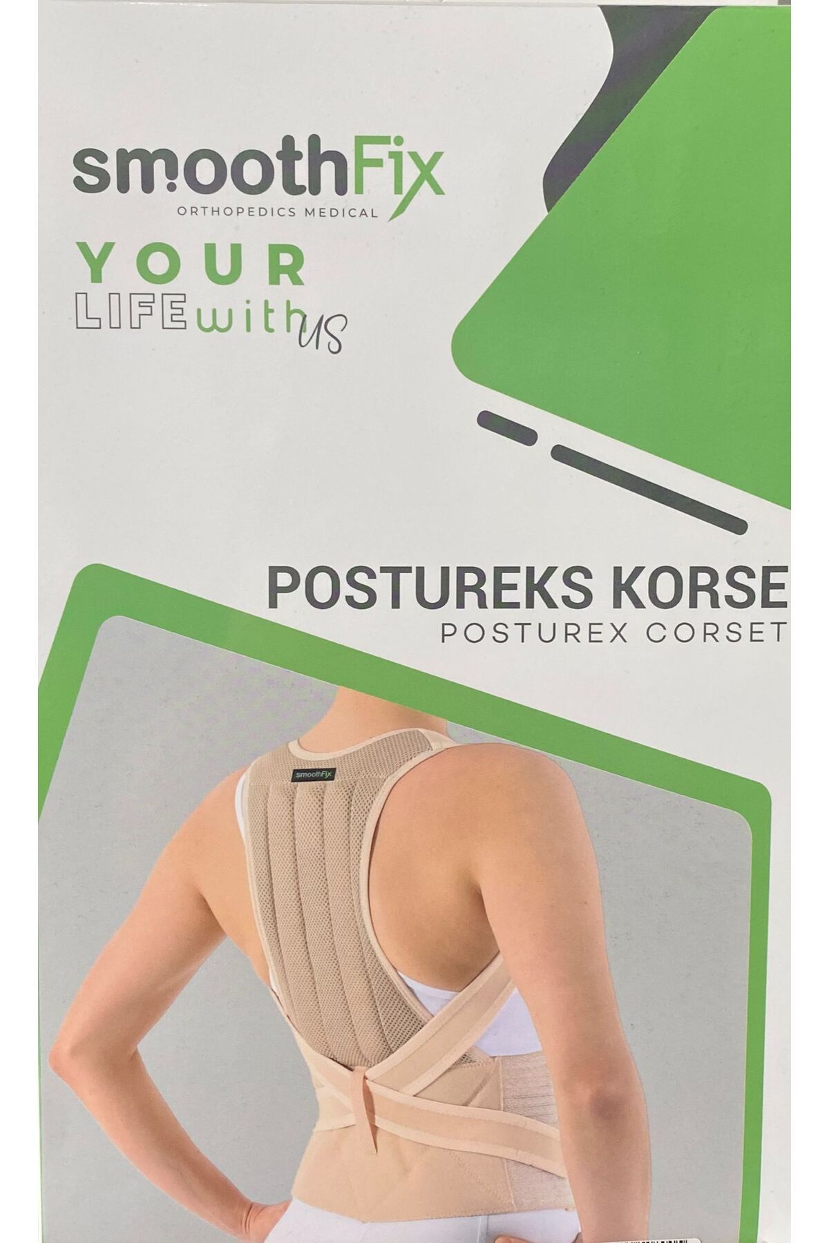 smoothfix DİKDURUŞ KORSESİ (POSTUREKS KORSE) SİYAH RENK