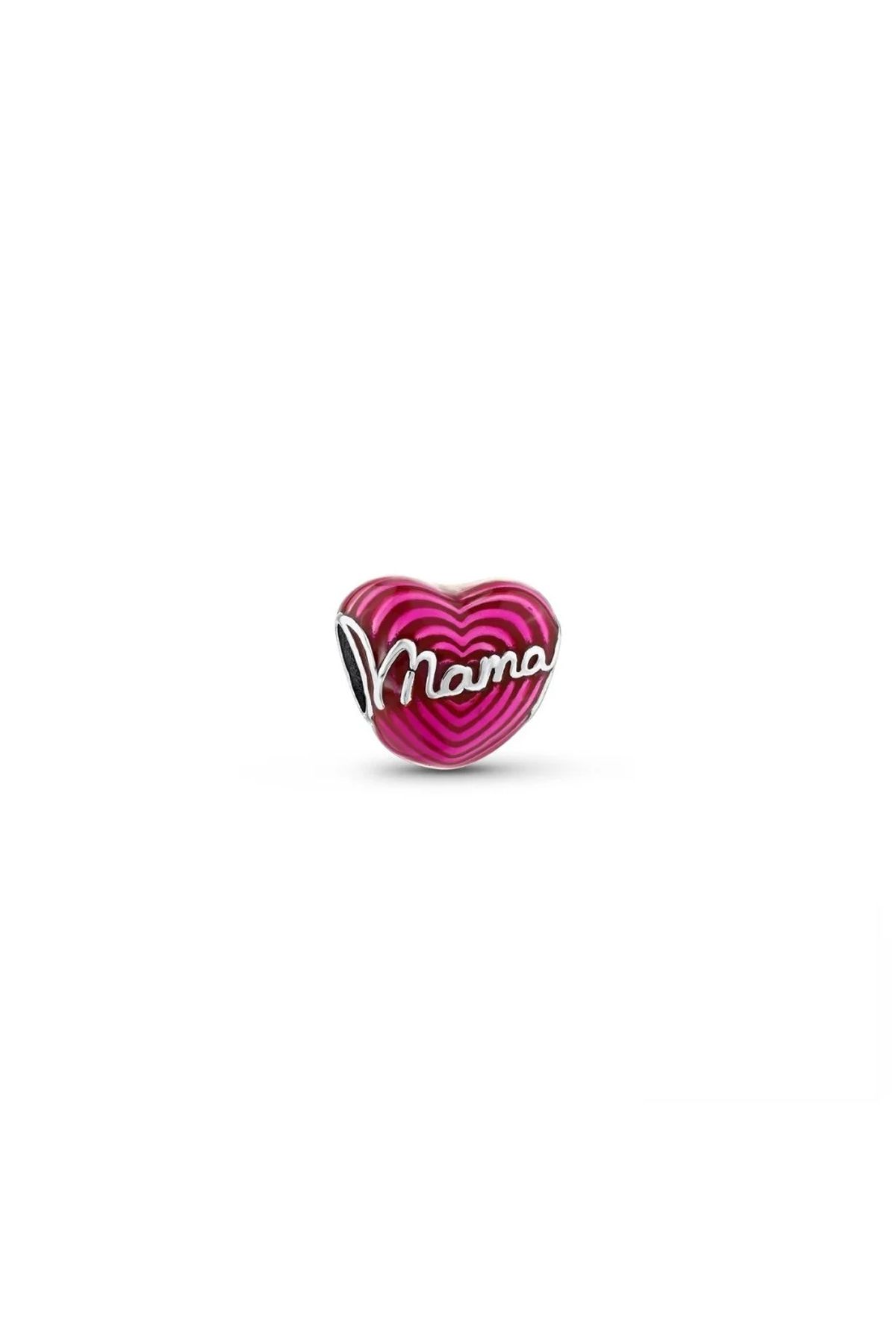 Fubena Pembe Mama Kalp Charm
