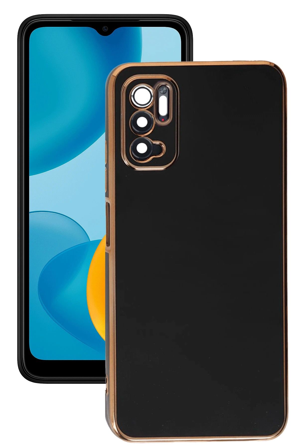 NewFace Xiaomi Redmi Note 11 SE Kılıf Volet Silikon - Siyah FERRG