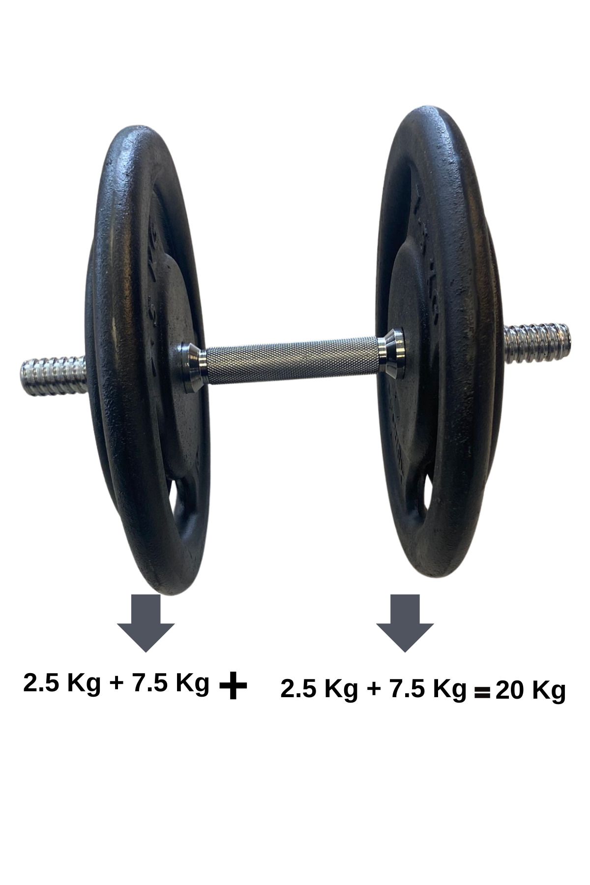DAY''S DOCTOR Xsport Demir Döküm 20KG Dambıl Set