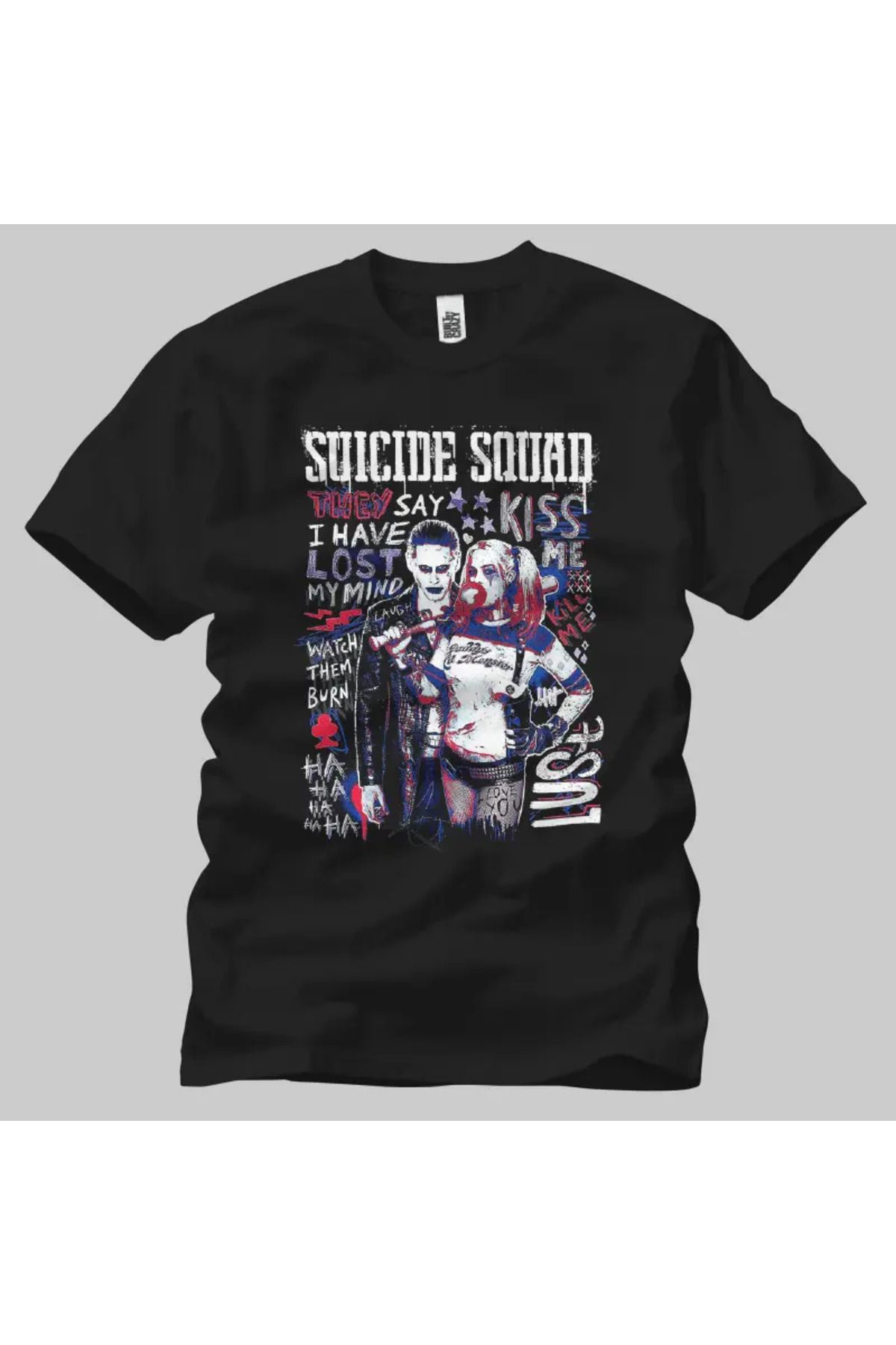 Built By Crazy Suicide Squad: Kiss Me Unisex Tişört