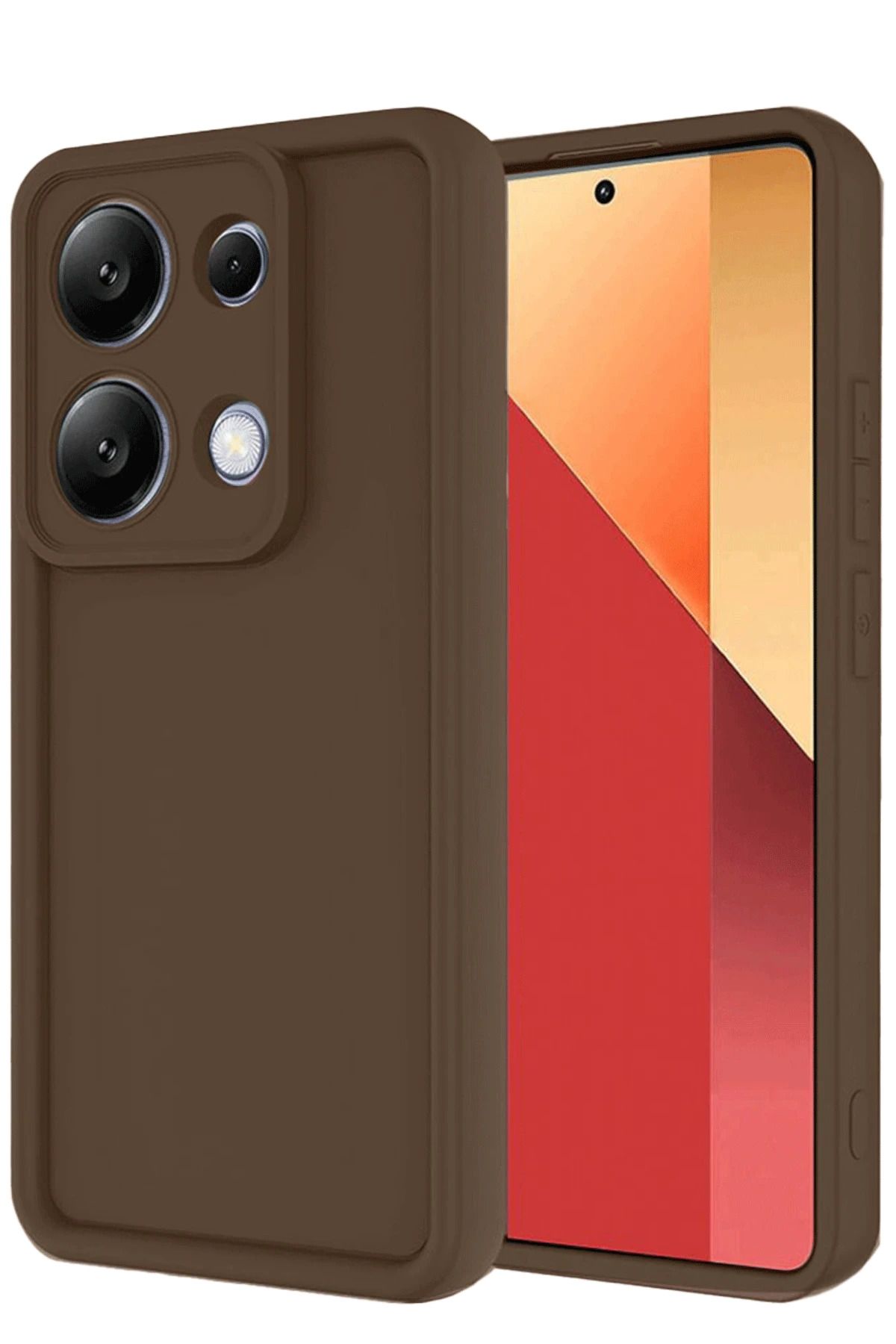 NewFace Xiaomi Redmi Note 13 Pro 4G Kılıf Viera Silikon - Kahverengi DRSTR