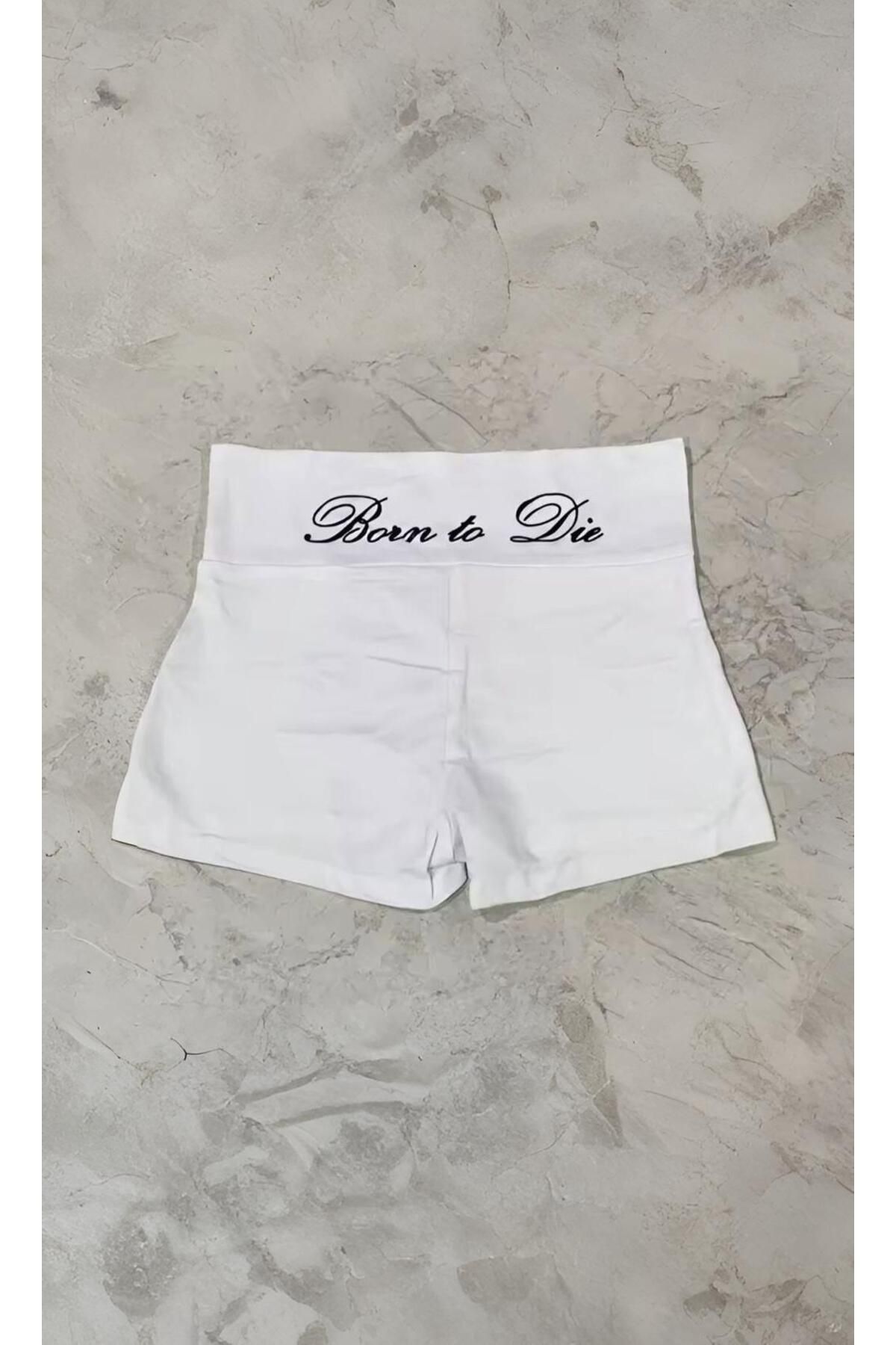 Karakedi Beyaz Lana Del Rey Born To Die Ev Şortu