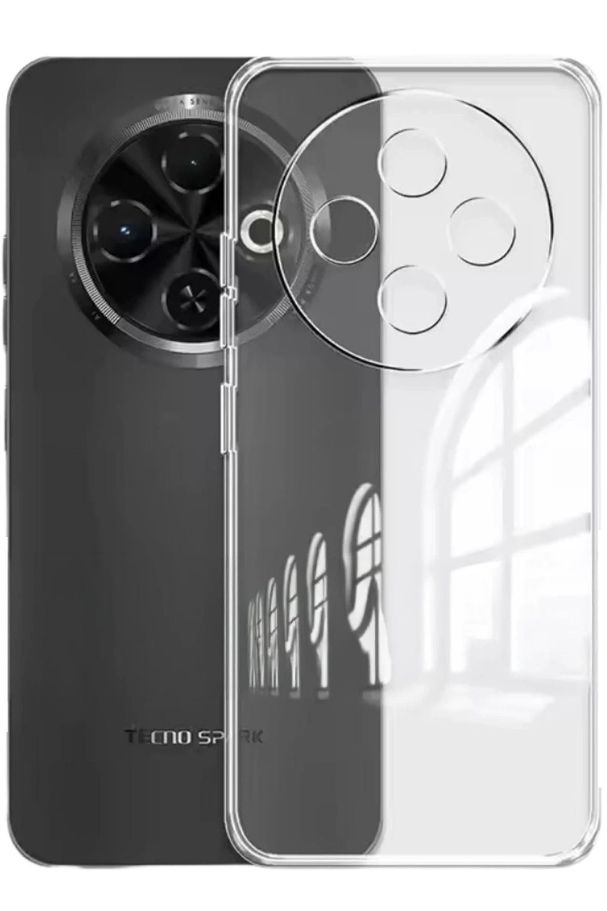 NewFace Tecno Spark 30C Kılıf Lüx Şeffaf Silikon JOJUA