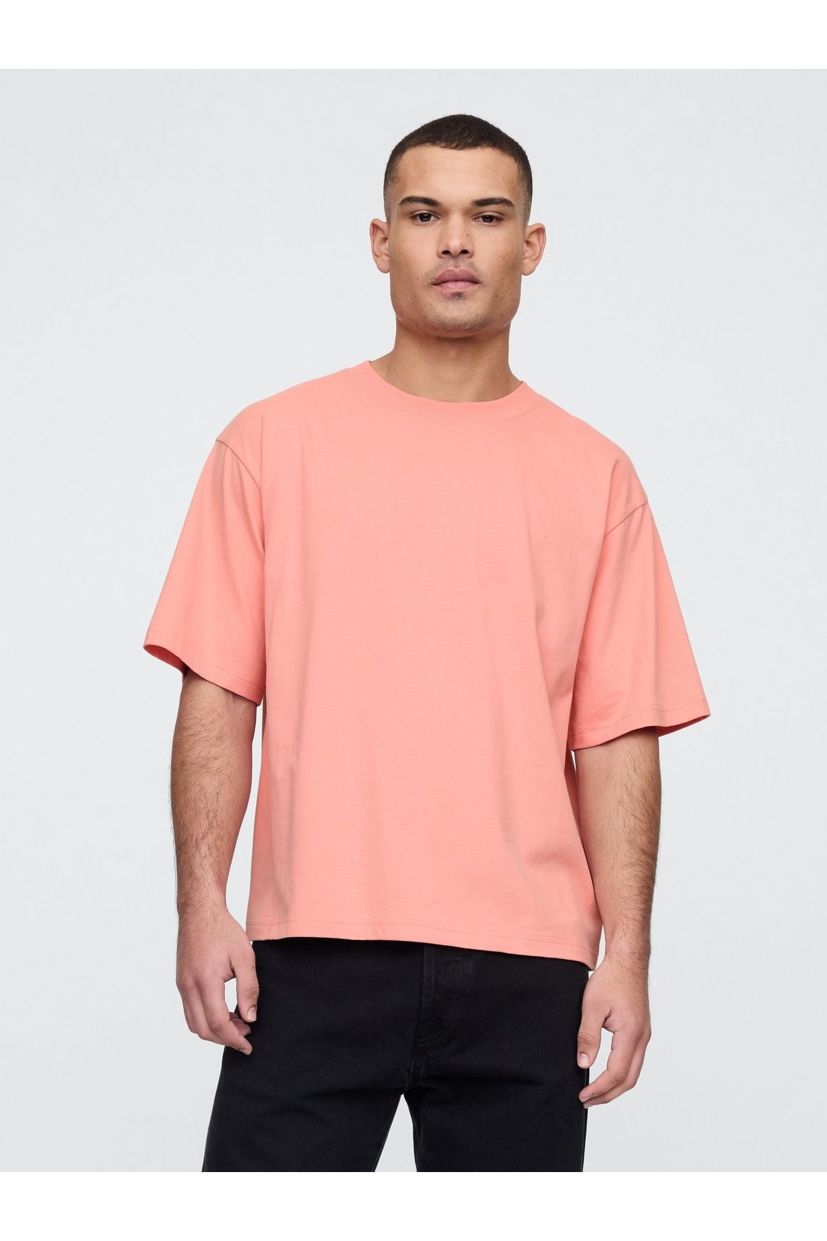 GAP Erkek Pembe Vintage Soft Boxy T-Shirt