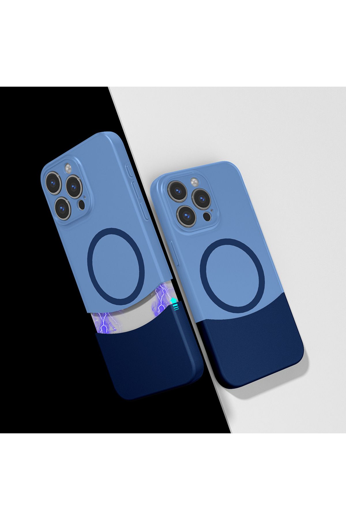 Nezih Case Apple iPhone 15 Pro Uyumlu Mıknatıslı Modern İnce Tasarım Kapak Kılıf