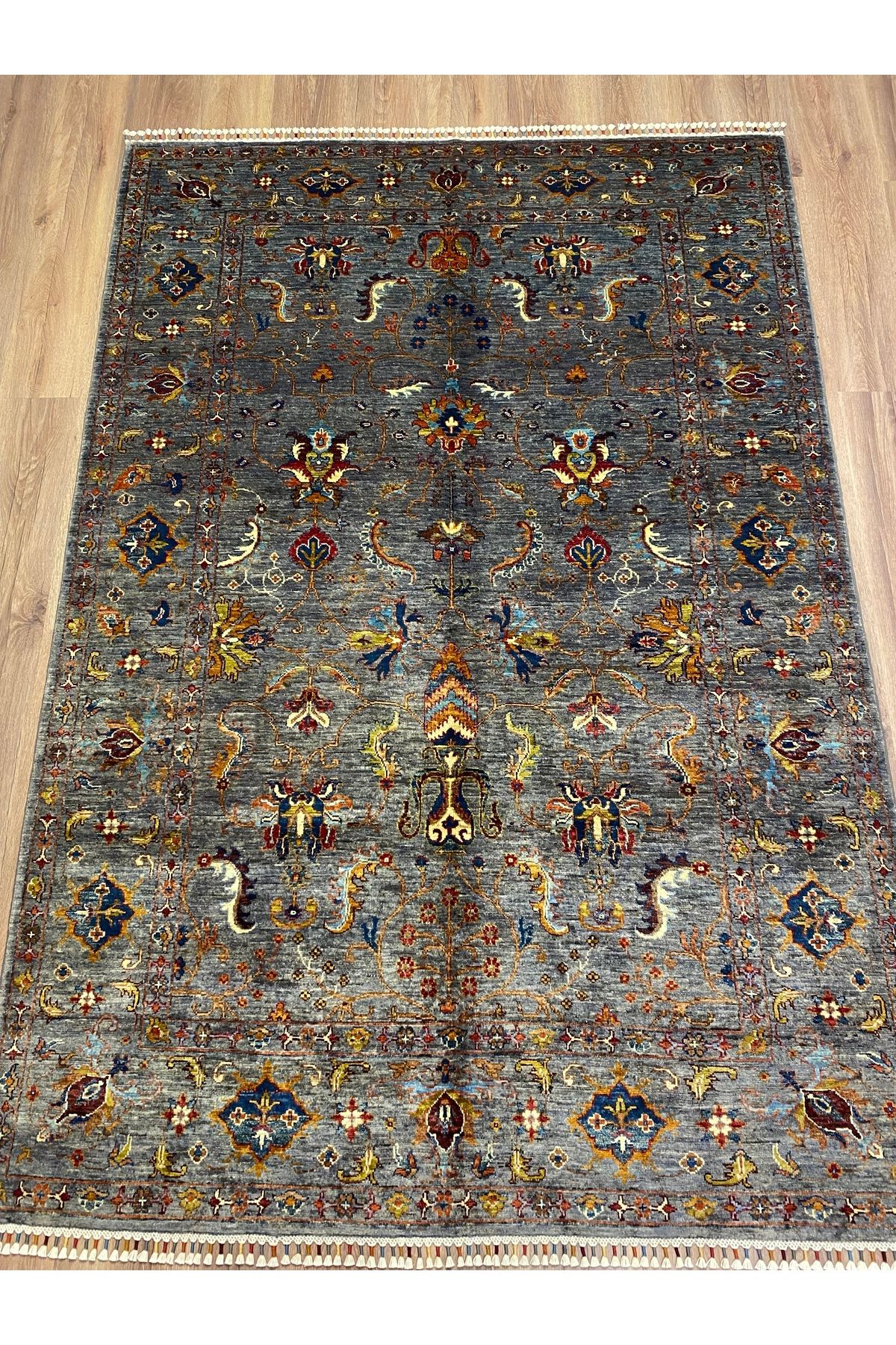 fethiyehalıkilim El Dokuma Afgan Sultani Halısı –%100 Yün %100 El Dokuma Naturel Dekoratif Halı El İşi Özgün Tasarım