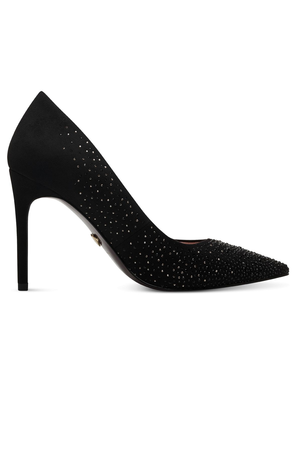 Tamaris-Damen Klassische Pumps 1-22425-41 Schwarz 043 Black Glam Textil mit Removable Sock 4