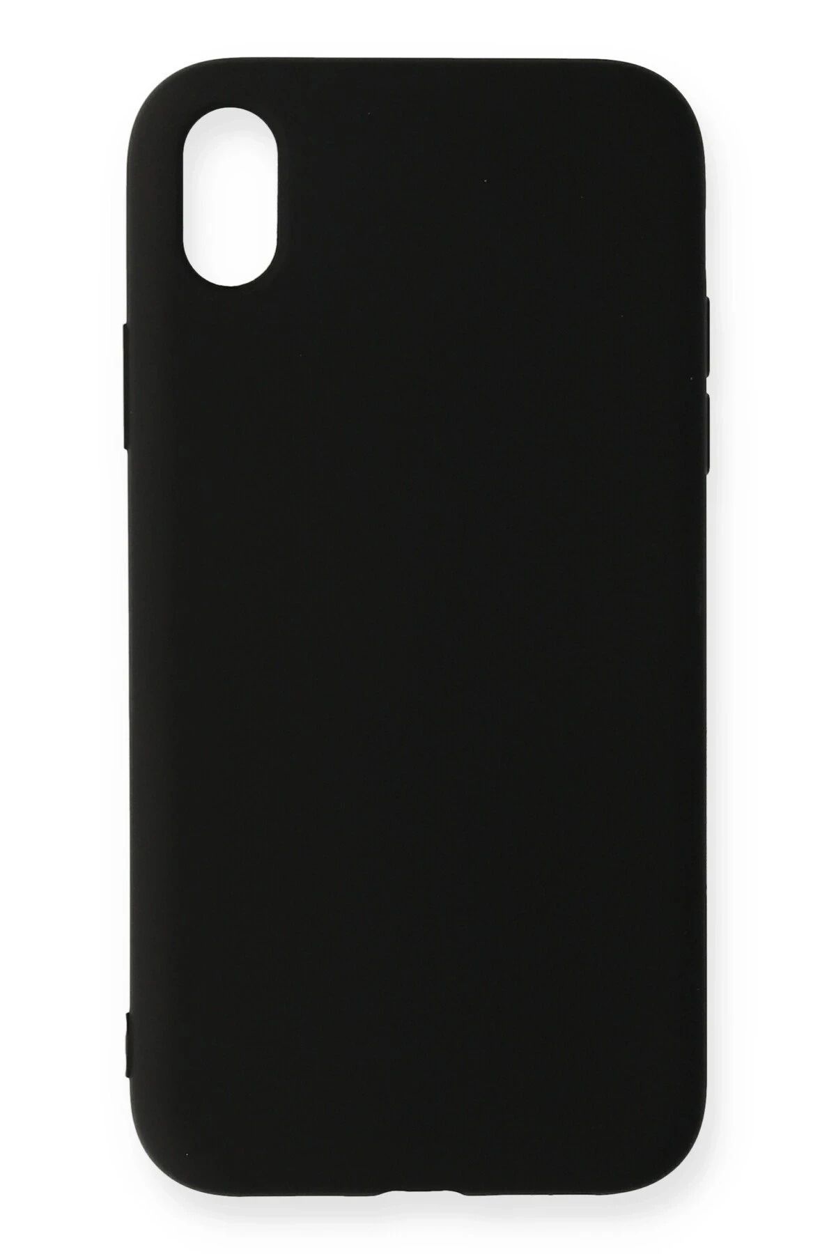 NewFace iPhone XR Kılıf Nano içi Kadife Silikon - Siyah FLKRY