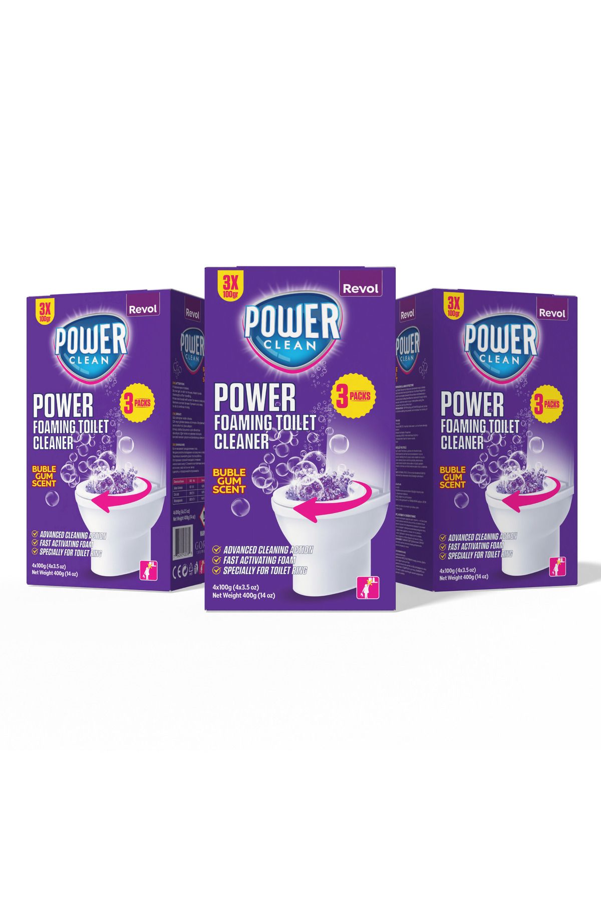 REVOL Power Klozet Temizleyici 3'lü Set