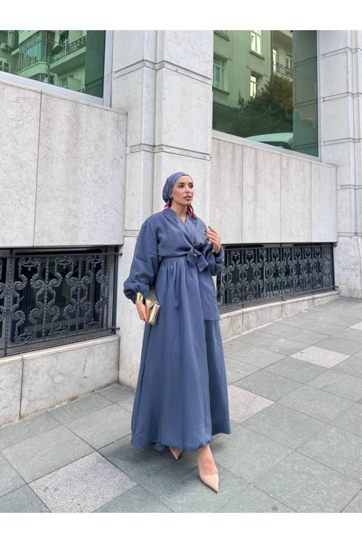 Butik Belden Wrap Tesettür Dress