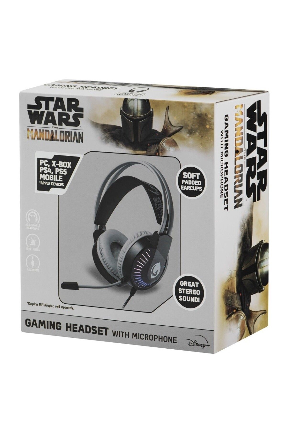 Volkano Star Wars Mandalorıan Kablolu Kulaklık Led Işıklı Mikrofonlu Lisanslı 2 yıl garantili SW-20