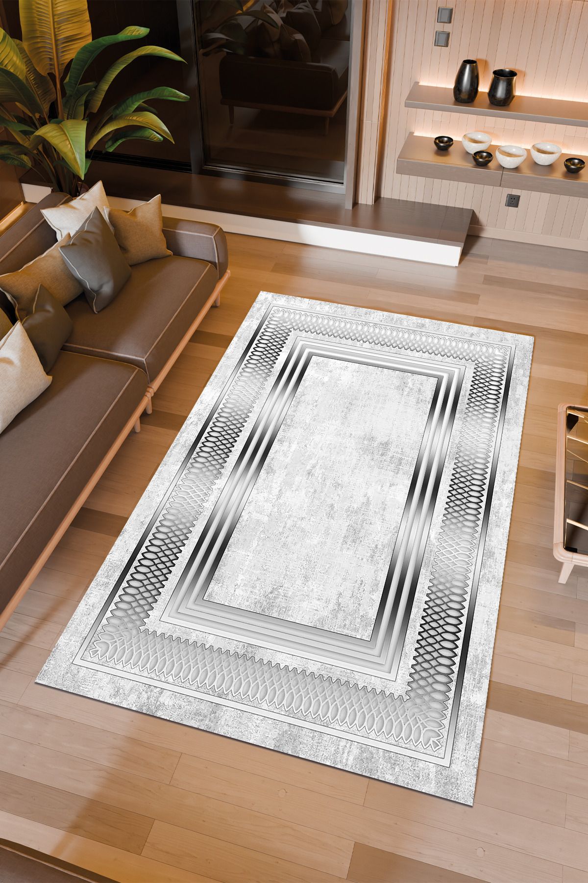 Halıcıoğlu home Dijital Baskı Makinede Yıkanabilir Kaymaz Taban Salon Halısı Yatak Odası Halısı & Yolluk Modelleri