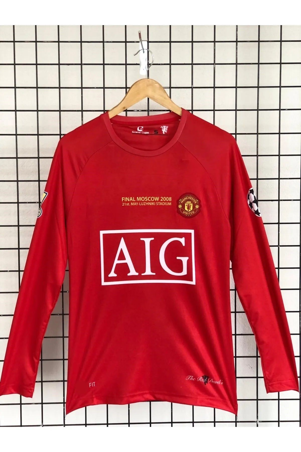 yenteks Manchester.Unıted. Ronaldo Uzun Kol Kırmızı Yetişkin Forma