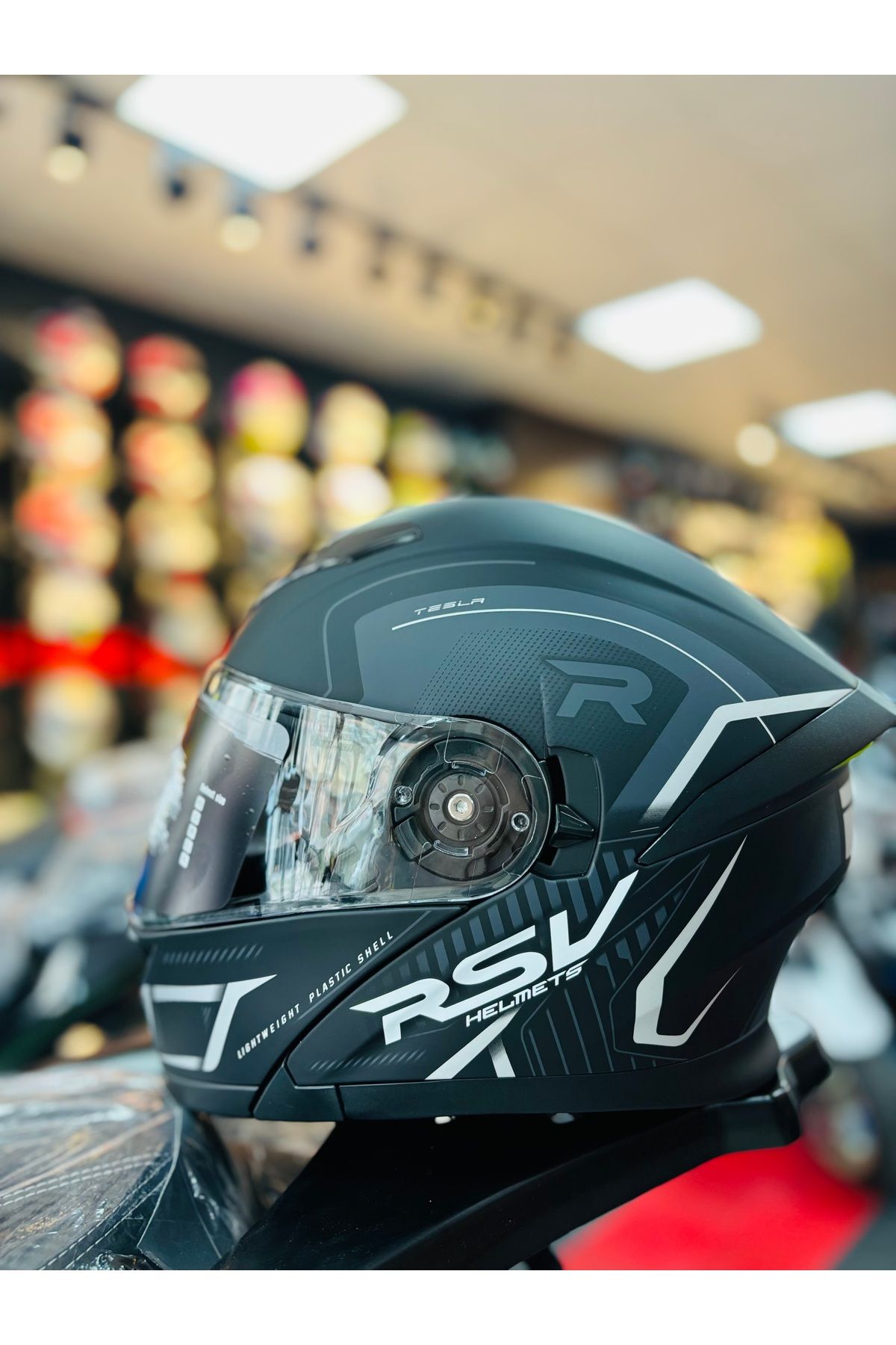 RSV FAZER MAT BLACK GRAY ÇENE AÇILIR GÜNEŞ VİZÖRLÜ MOTOSİKLET KASKI