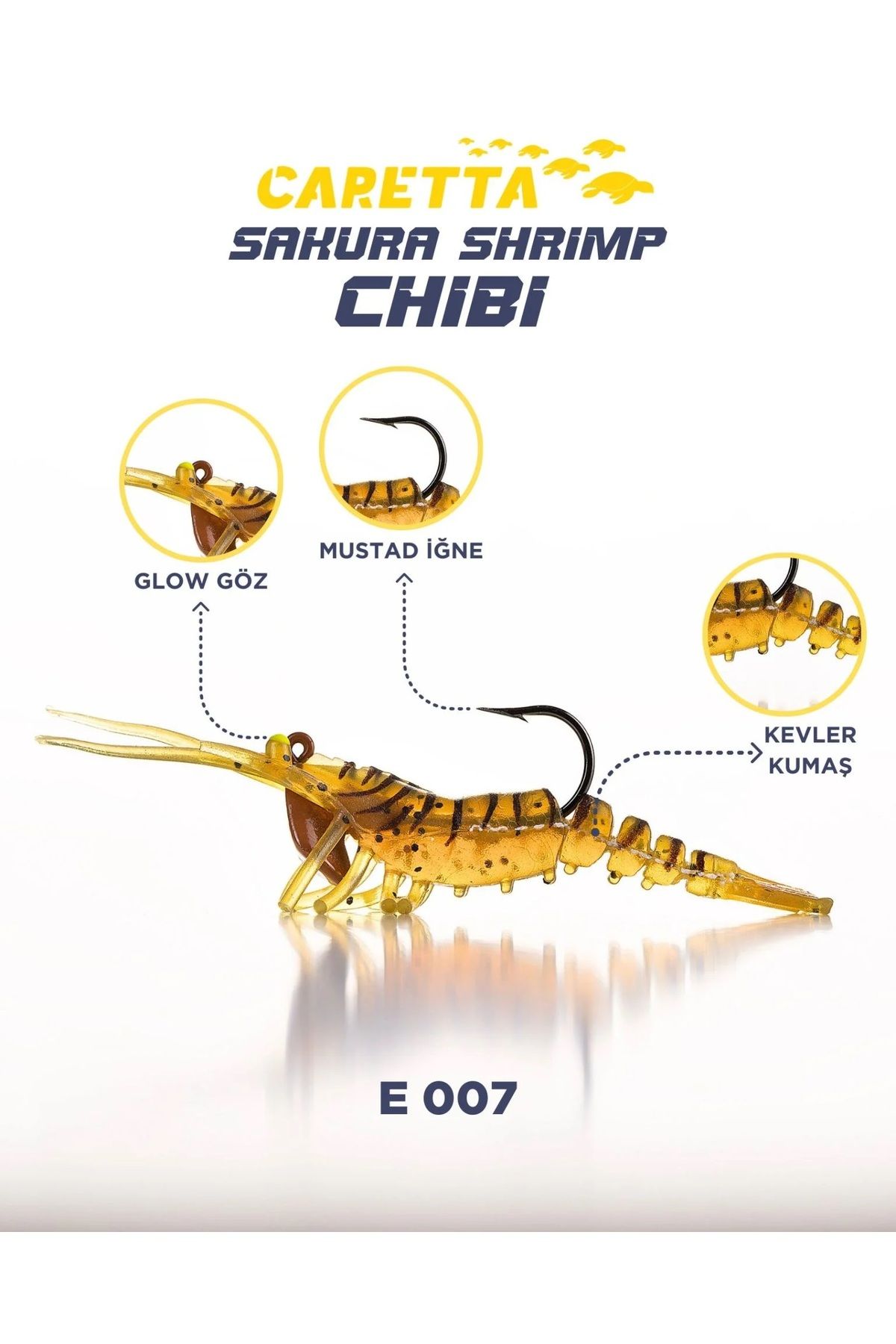 Caretta SAKURA SHRIMP CHİBİ 3.7GR 50MM