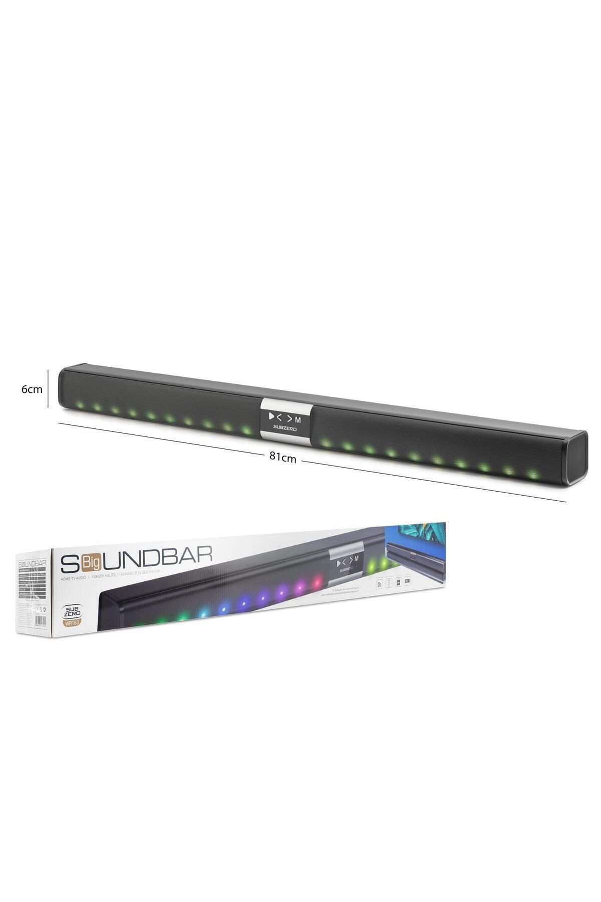 hope try WR183 Rgb Işıklı Süper Ses Bluetooth TV Soundbar Müzik Kutusu