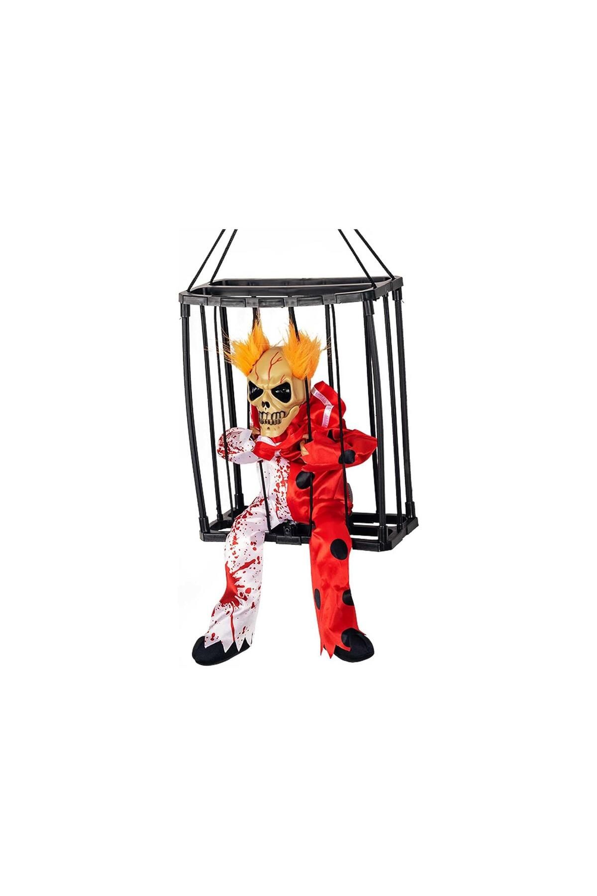 Skygo Hareketli Sesli Sensörlü Mahkum Joker İskelet Dekorasyon 22x27 cm
