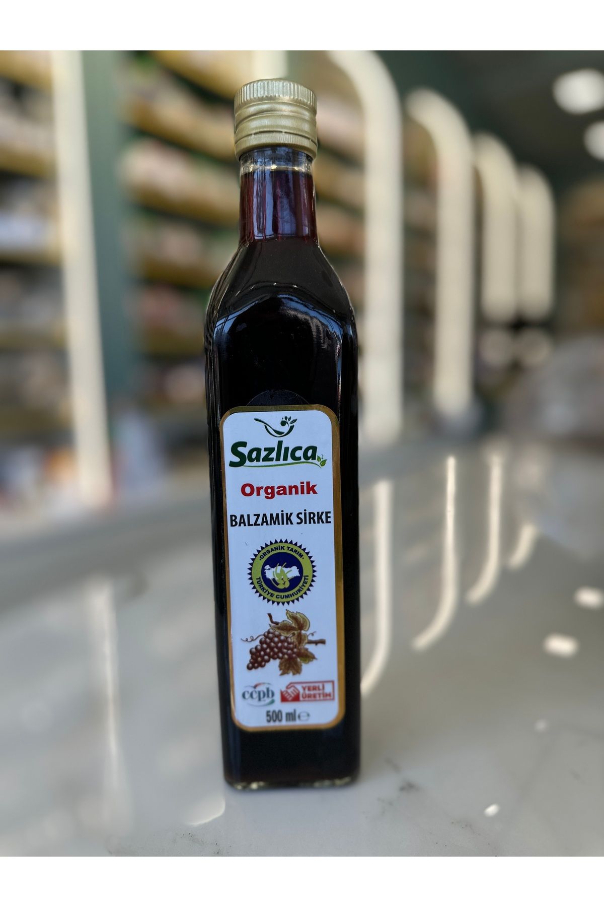 Sazlıca Organik Sazlica Organi̇k Balzami̇k Si̇rkesi̇ 500 Ml Organi̇k Doğal Fermantasyon