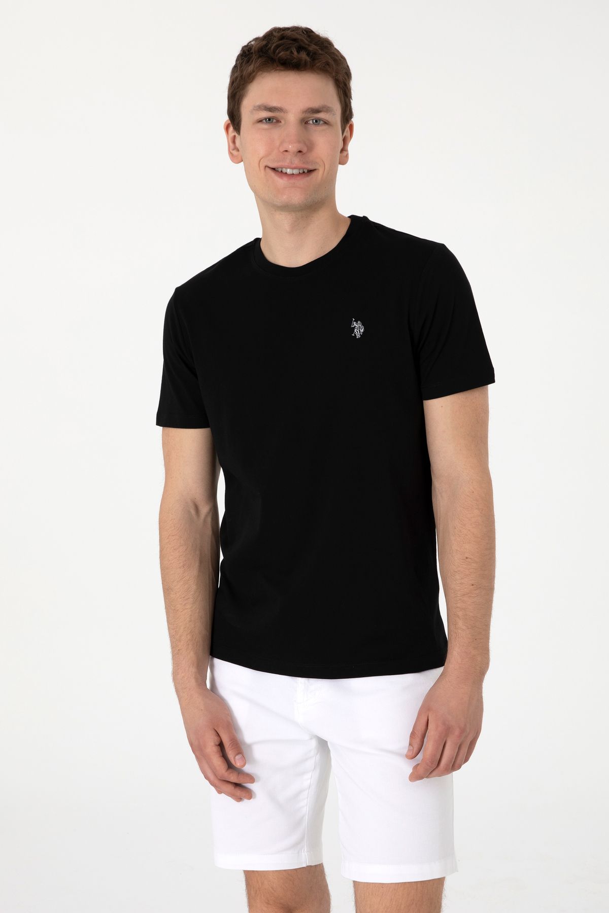 U.S. Polo Assn. Erkek Siyah Tişört 50306913-VR046