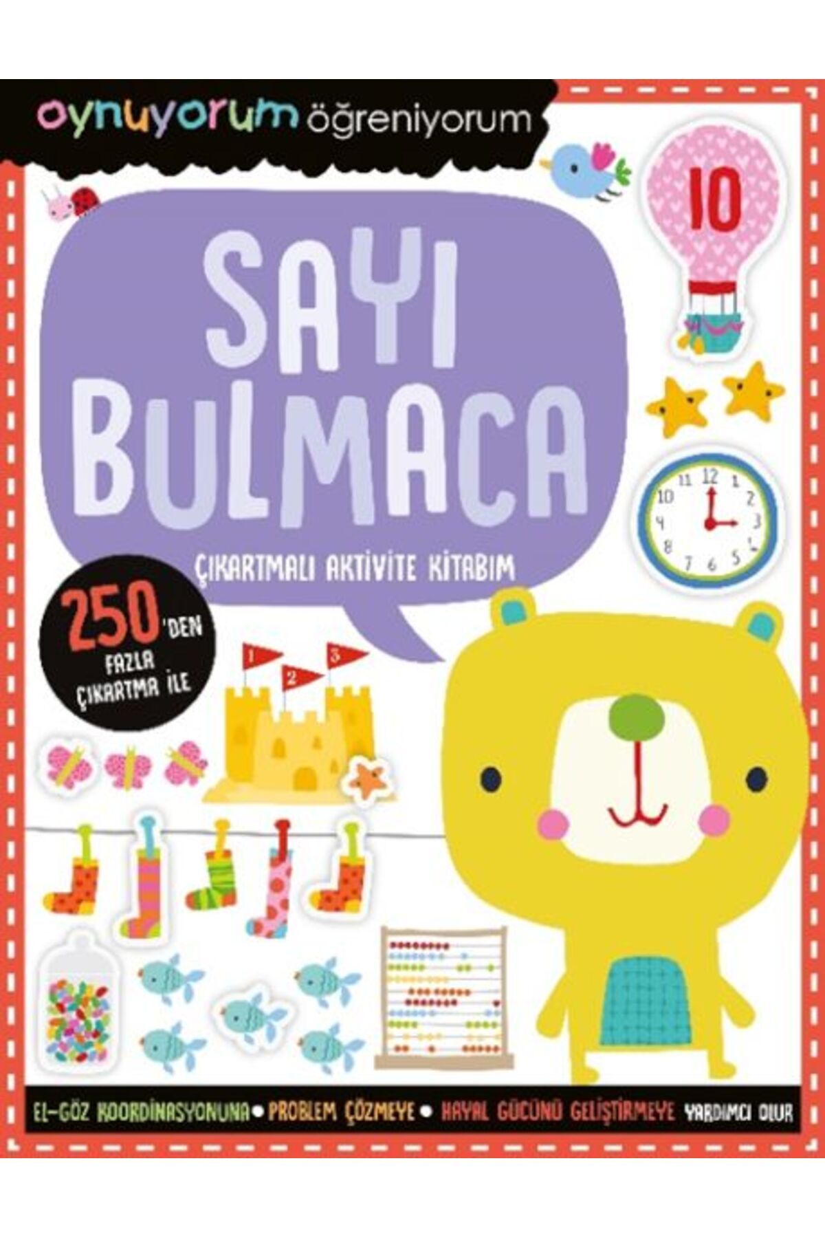 Destek Yayınları Oynuyorum Öğreniyorum Sayı Bulmaca Çıkartmalı Aktivite Kitabım