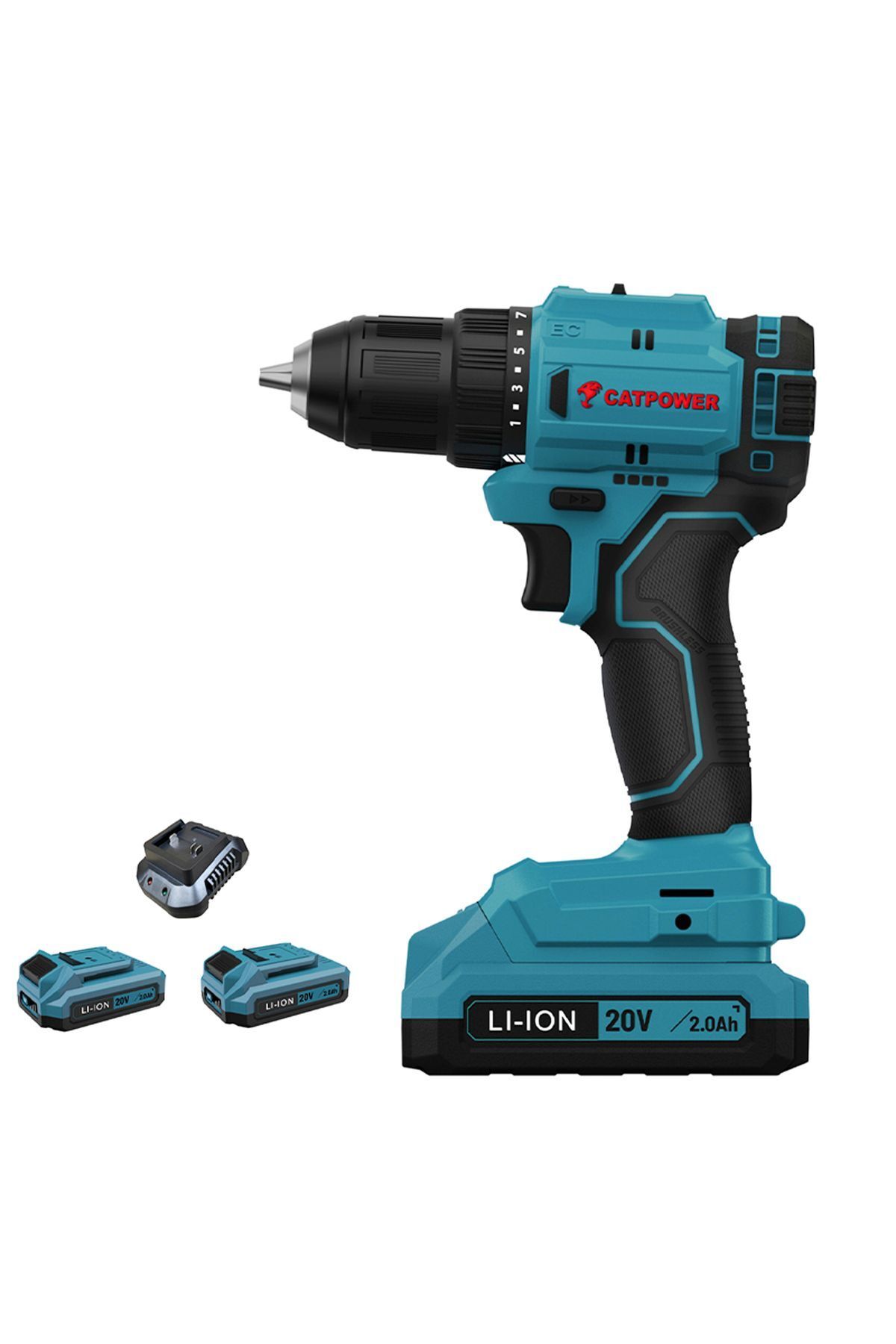 teknotrust Catpower 4213 Li-ion Çift Akülü Darbeli Vidalama 20V 2 Ah